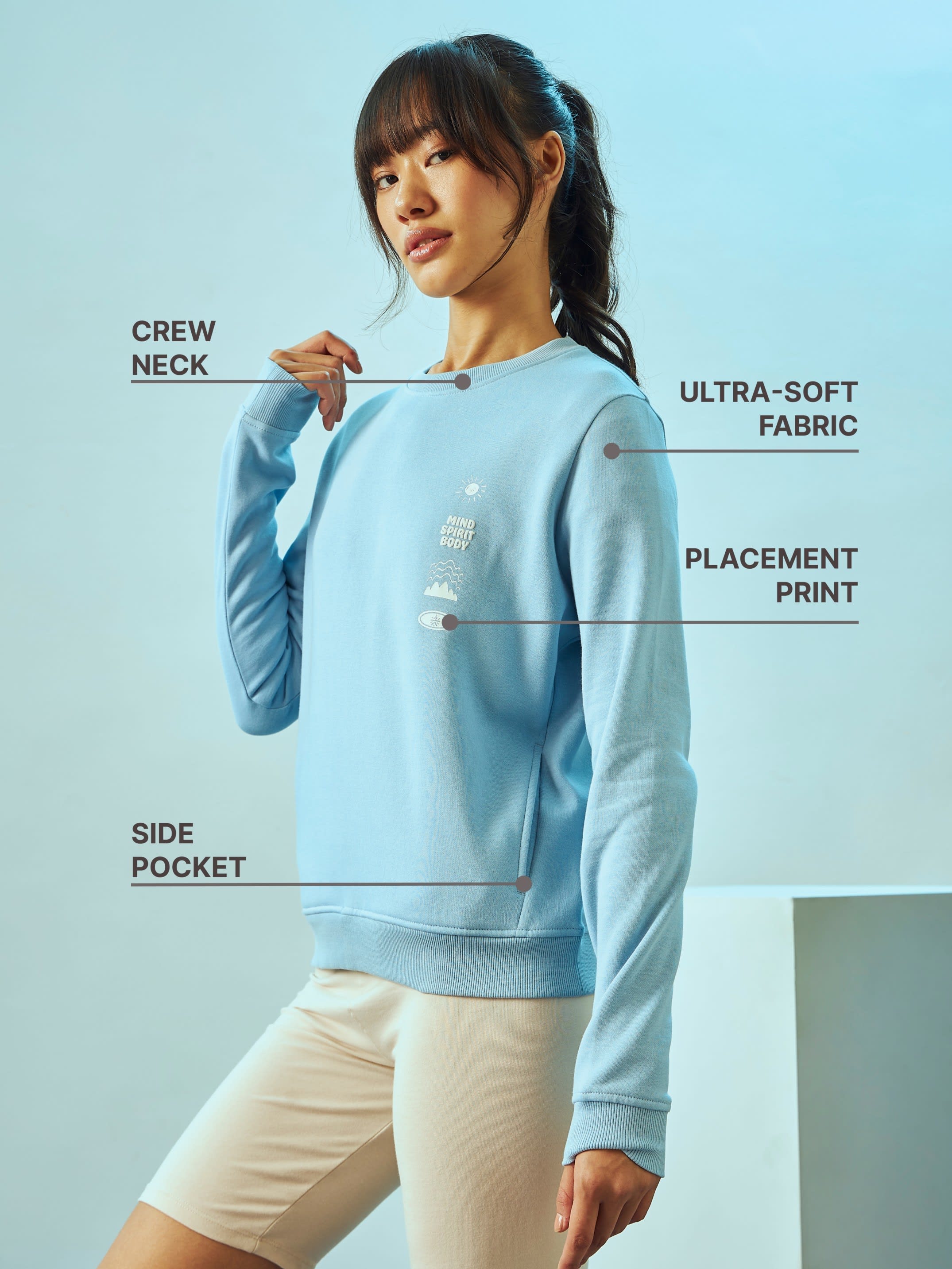 Sweatshirt with Kangaroo Pocket