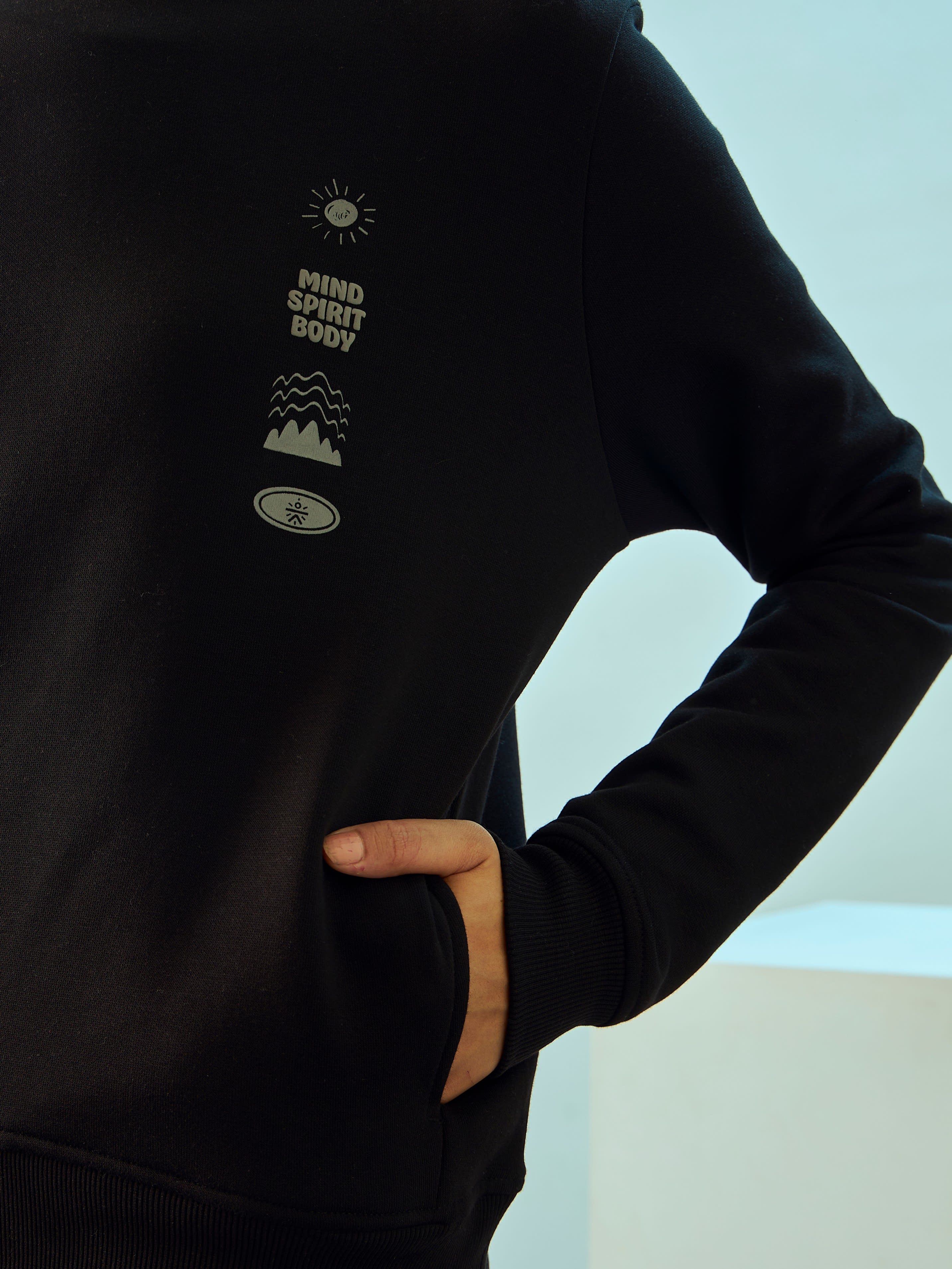 Sweatshirt with Kangaroo Pocket