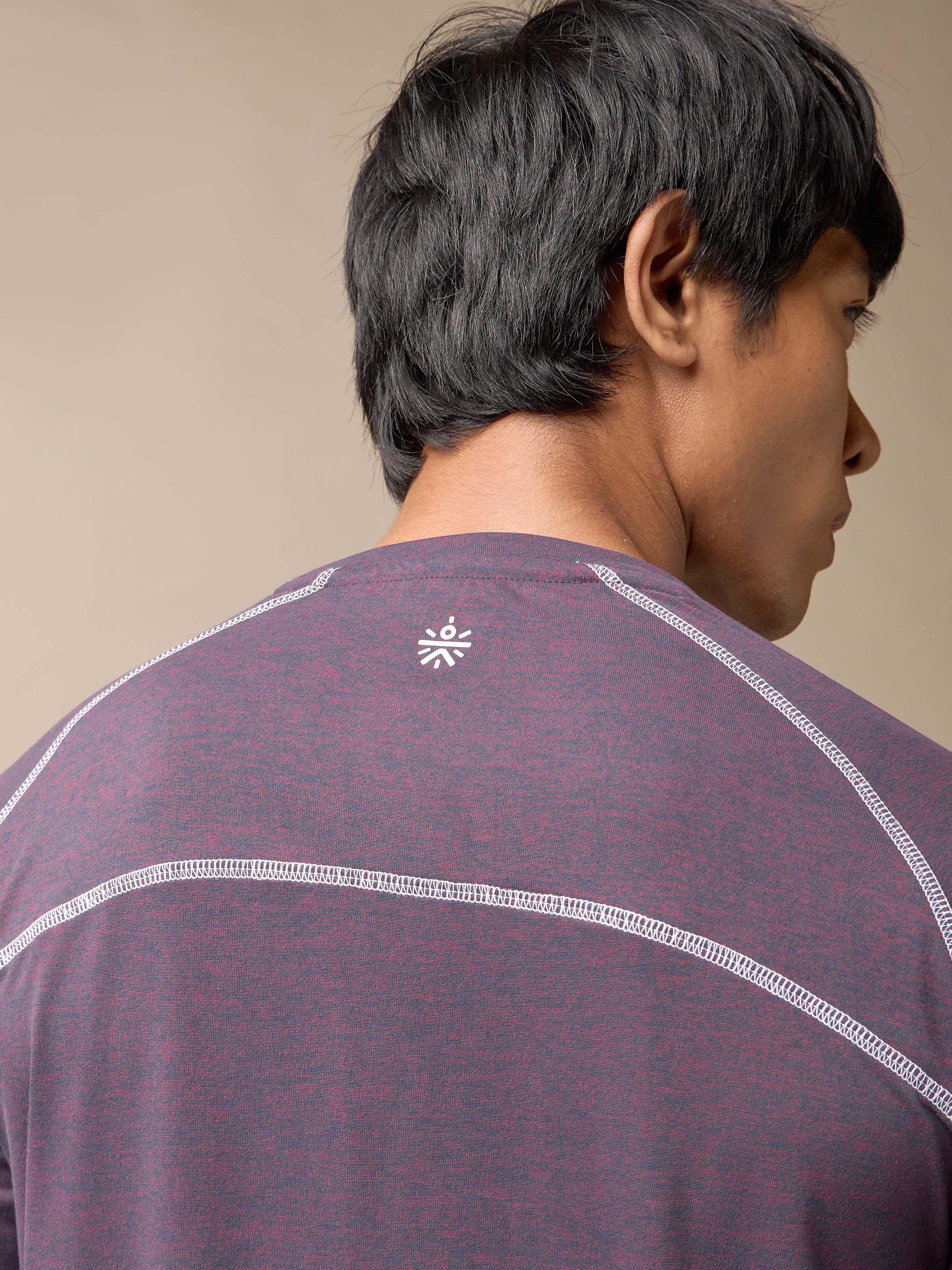 Men's Muscle Flex Purple Comfortech T-shirt