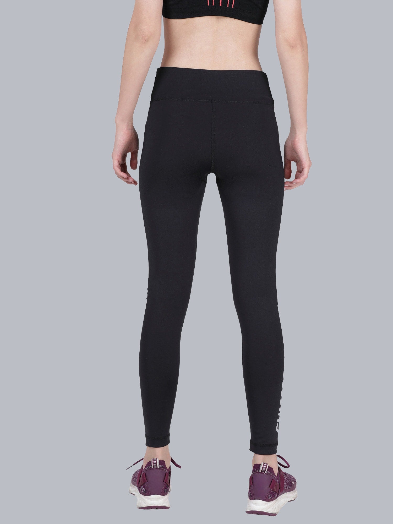 Signature Stripe Black Gym Leggings