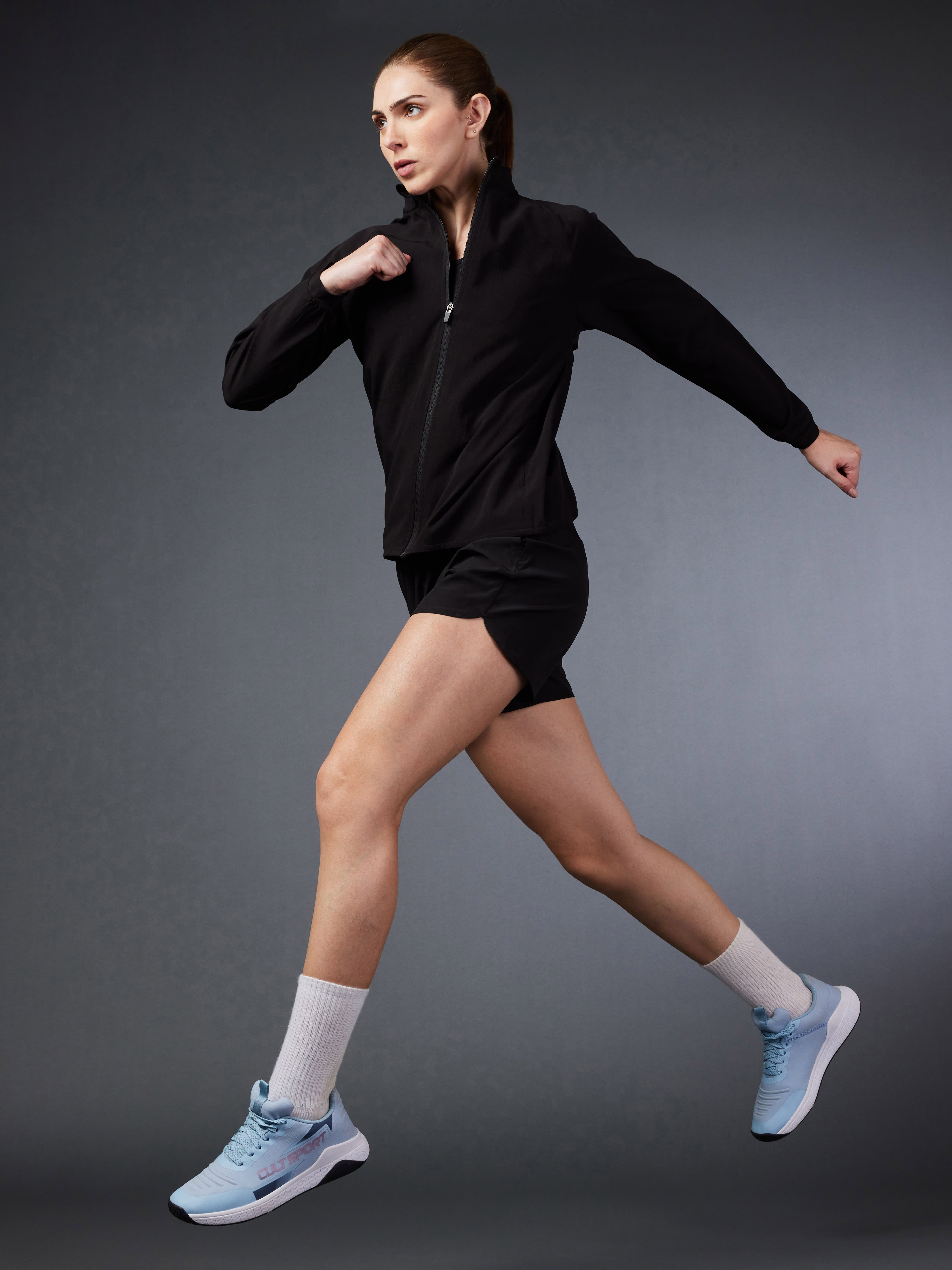 Women's Black Running Essential Jacket