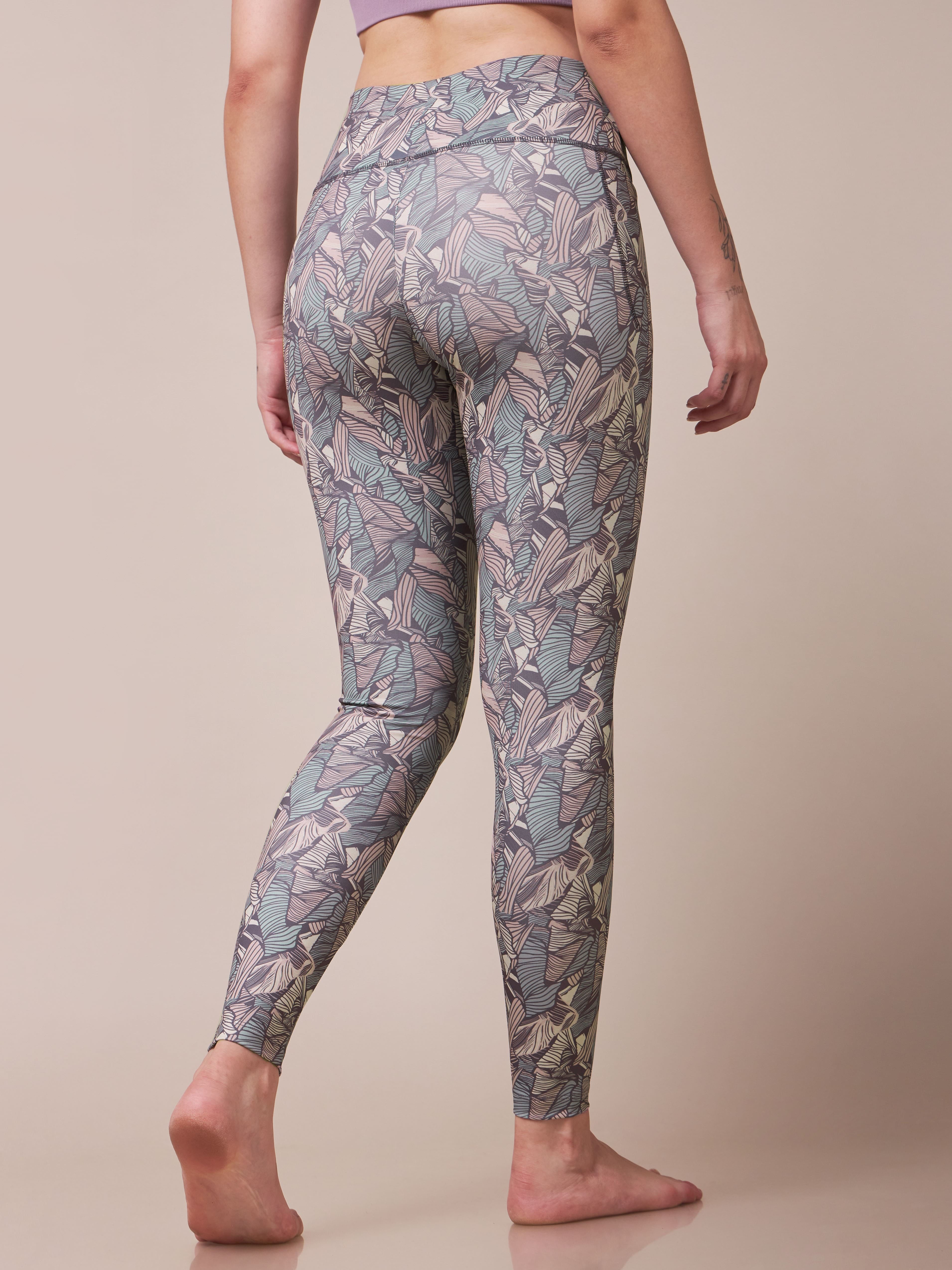 Zen Garden All Over Print Yoga Tights