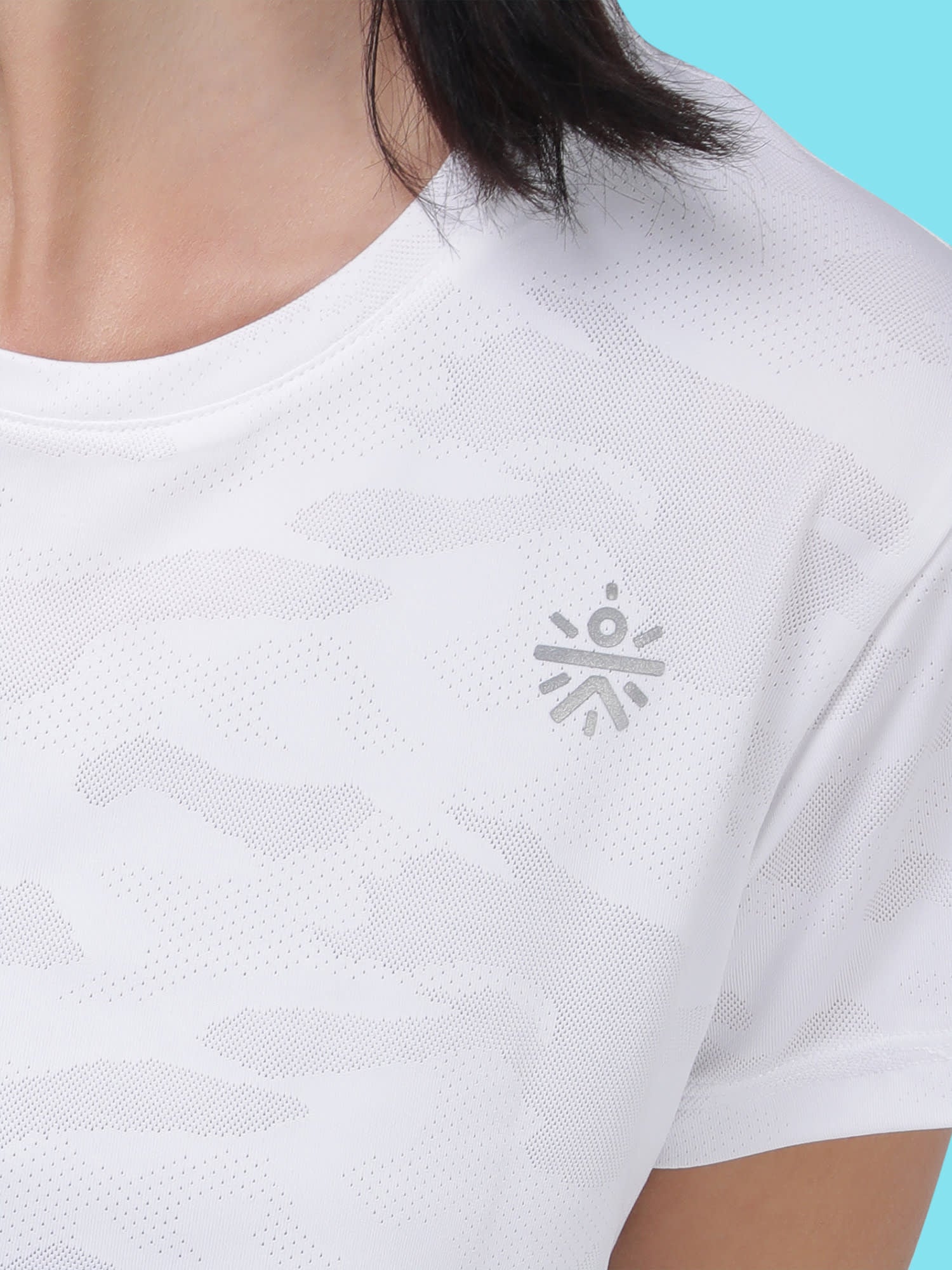 Vital Air White Camo Running Relaxed Tee