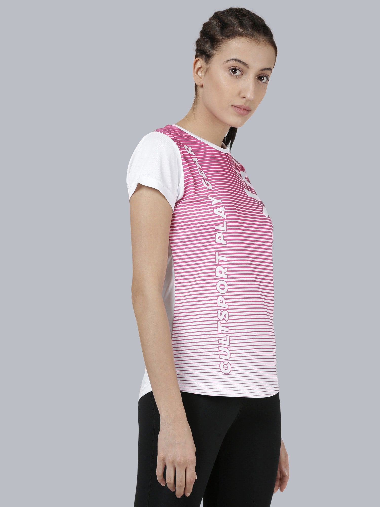 Dugout Cult White Pink Relaxed Tee