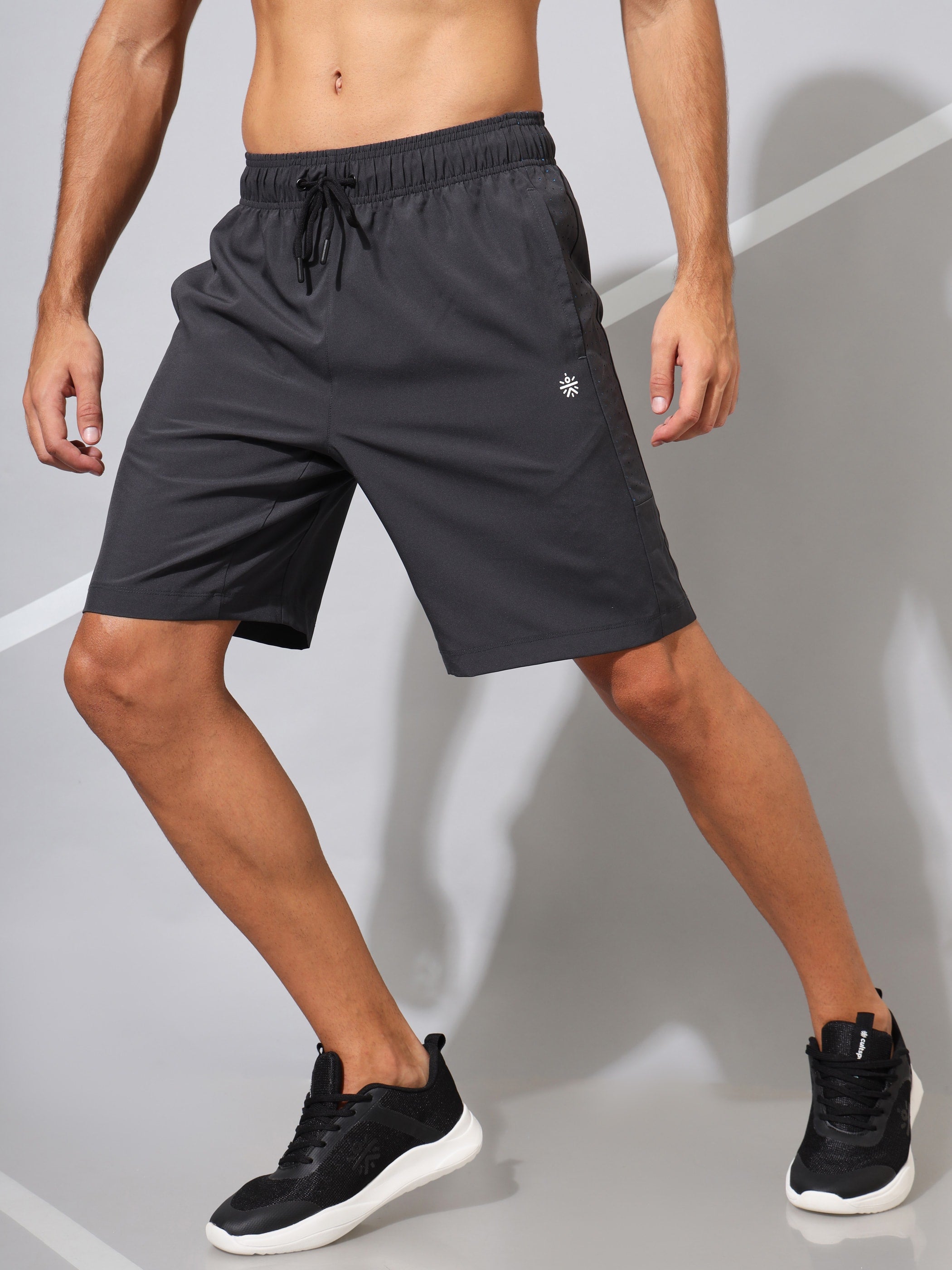 Solid Active Shorts with Perforated Panels