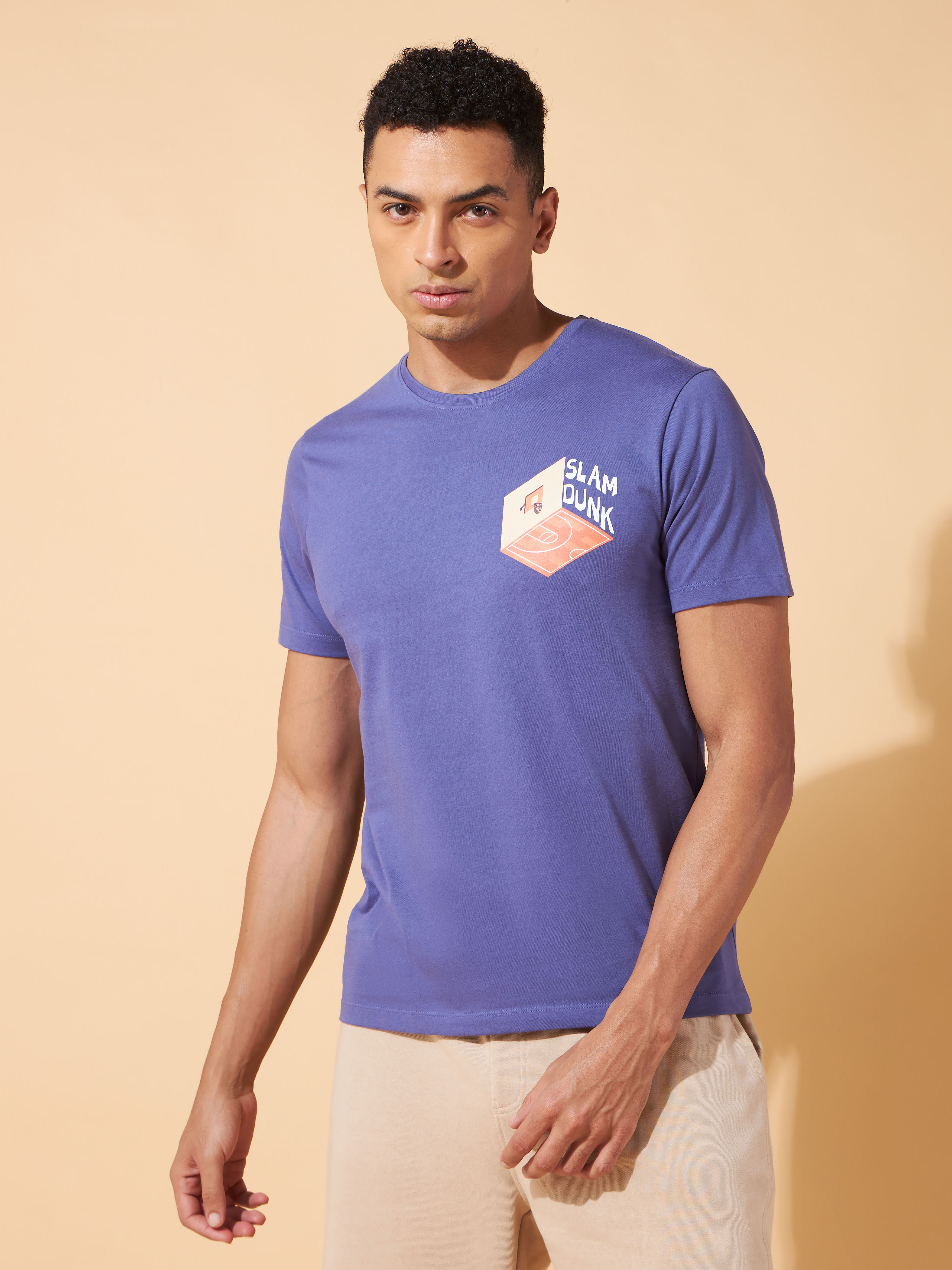 Slam Dunk Miniature Print T-shirt