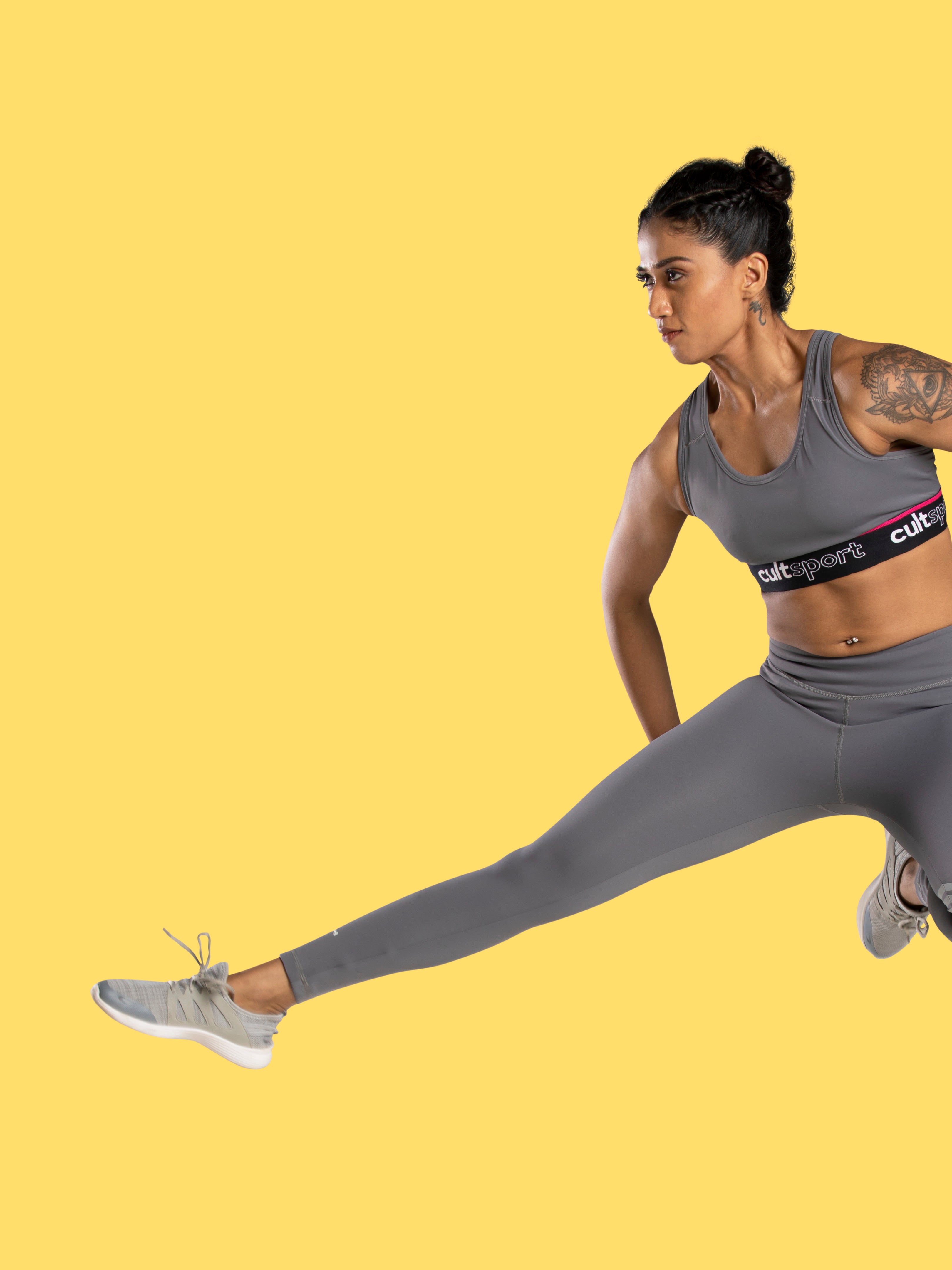 Women's Gear Up Grey Slim Training Legging