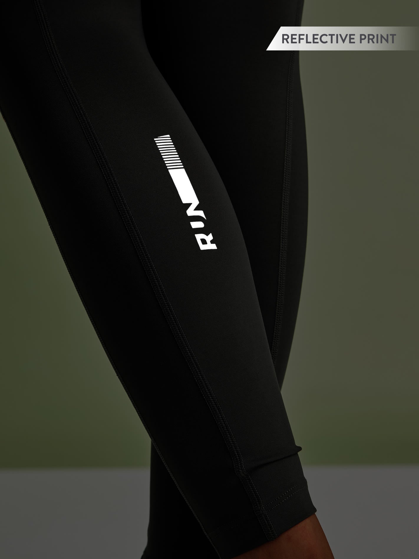 Contrast Panel High Waist Running Tights