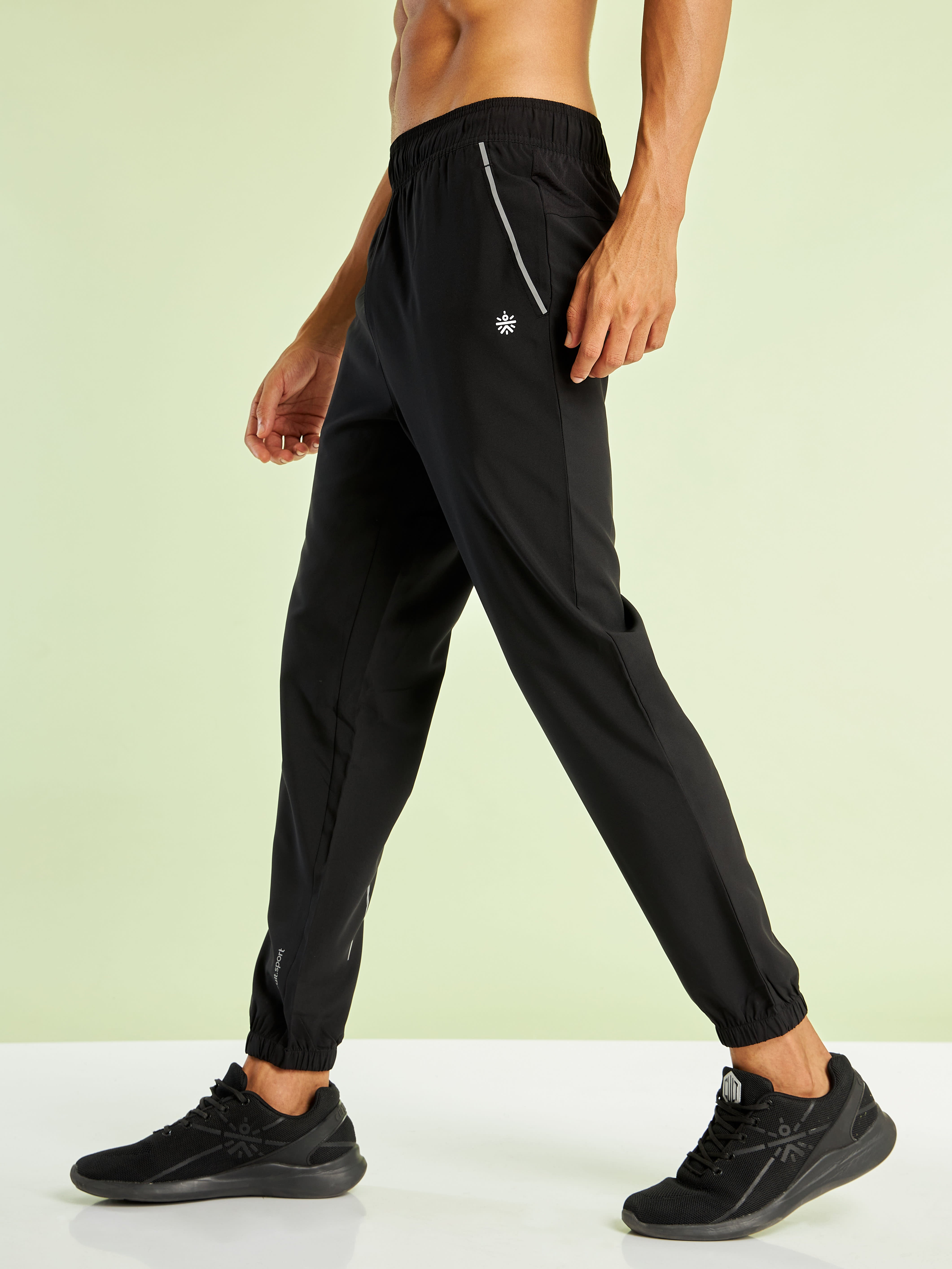 Slim Fit Running Joggers with Side Pockets
