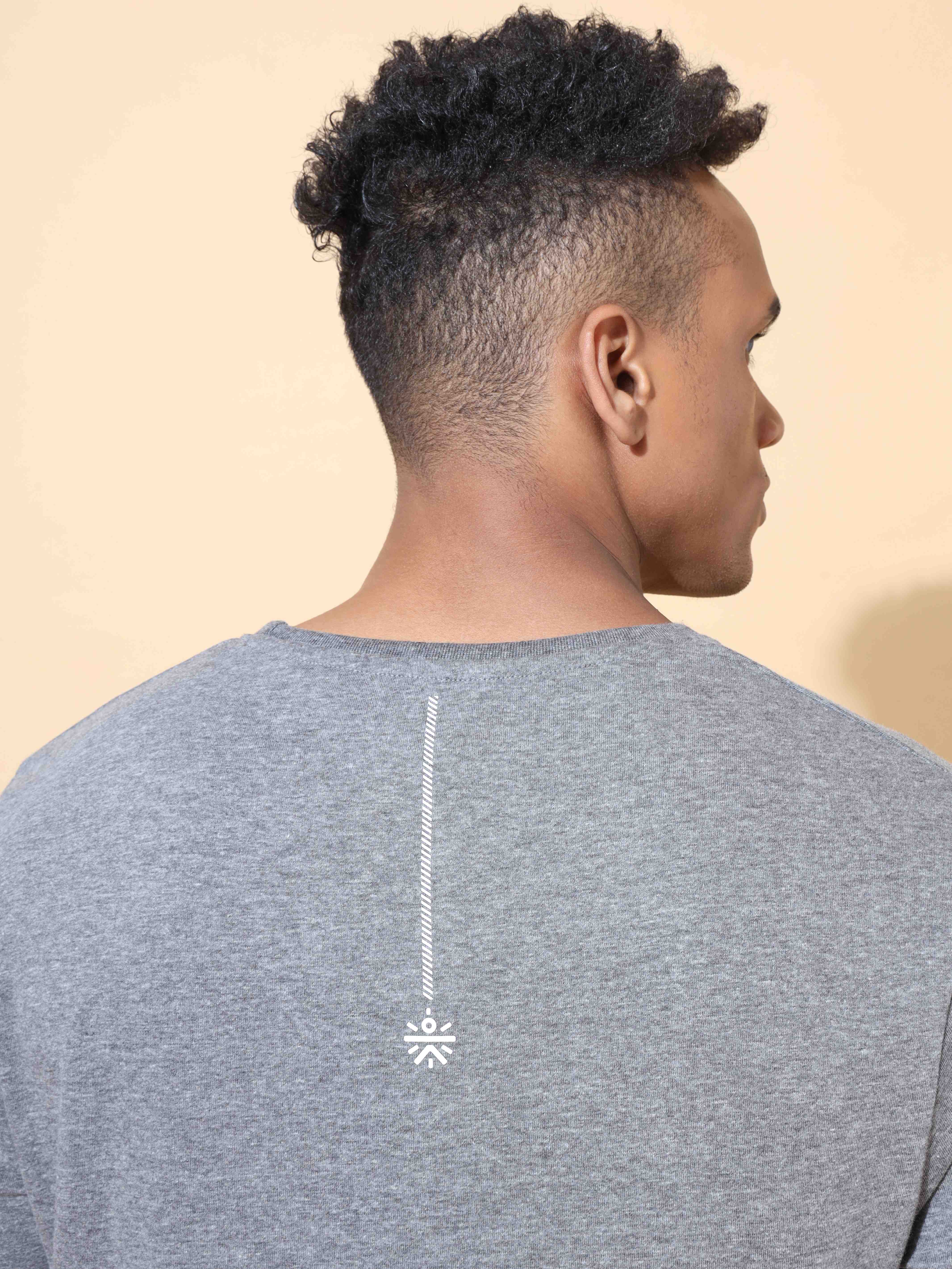 Melange Comfort T-shirt with Graphic Print