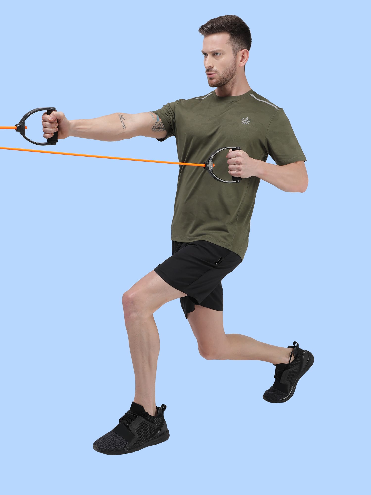 Vital Blaze Olive Running Relaxed Tee