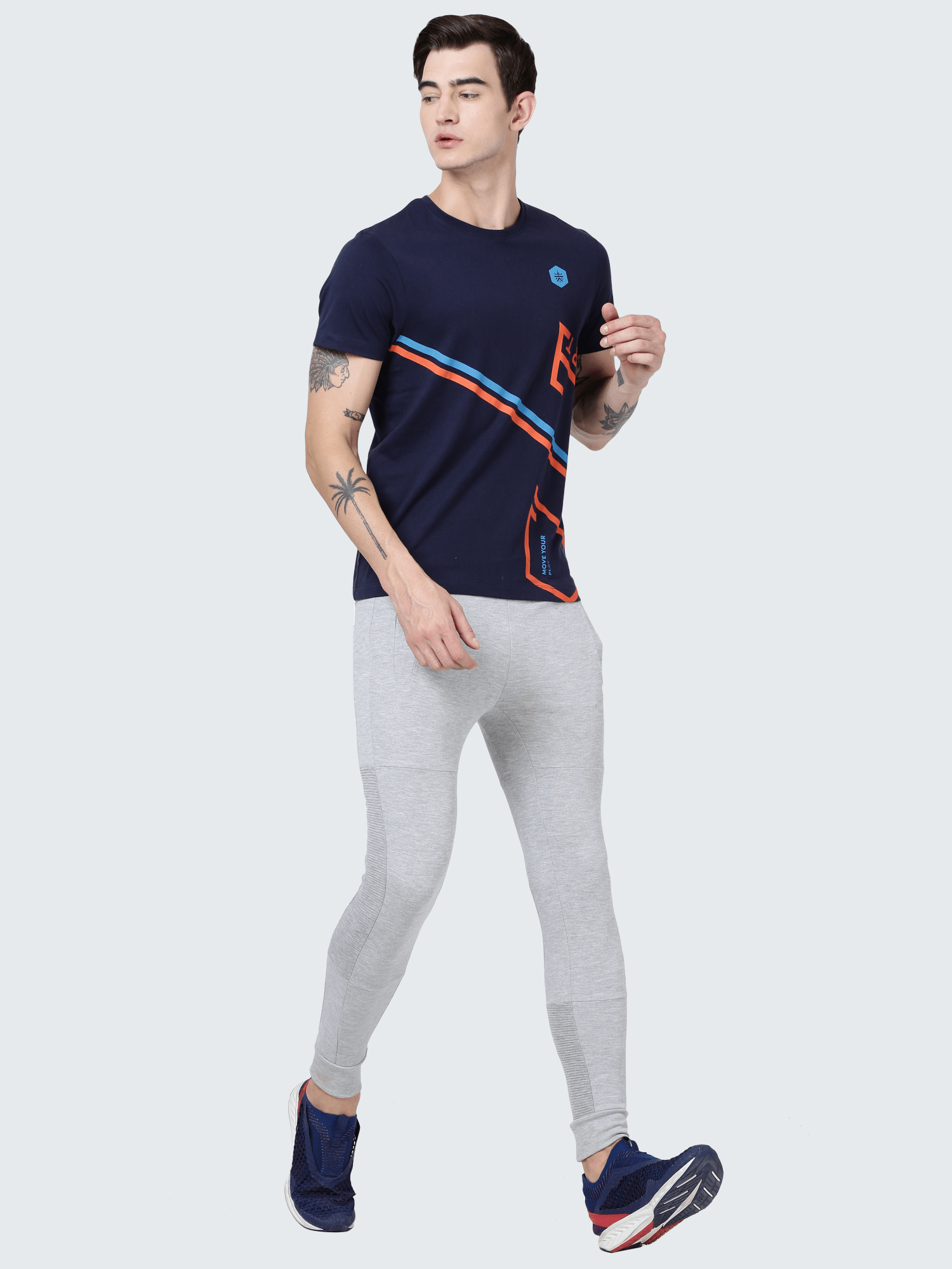 Everydays Course Navy Cotton Tee