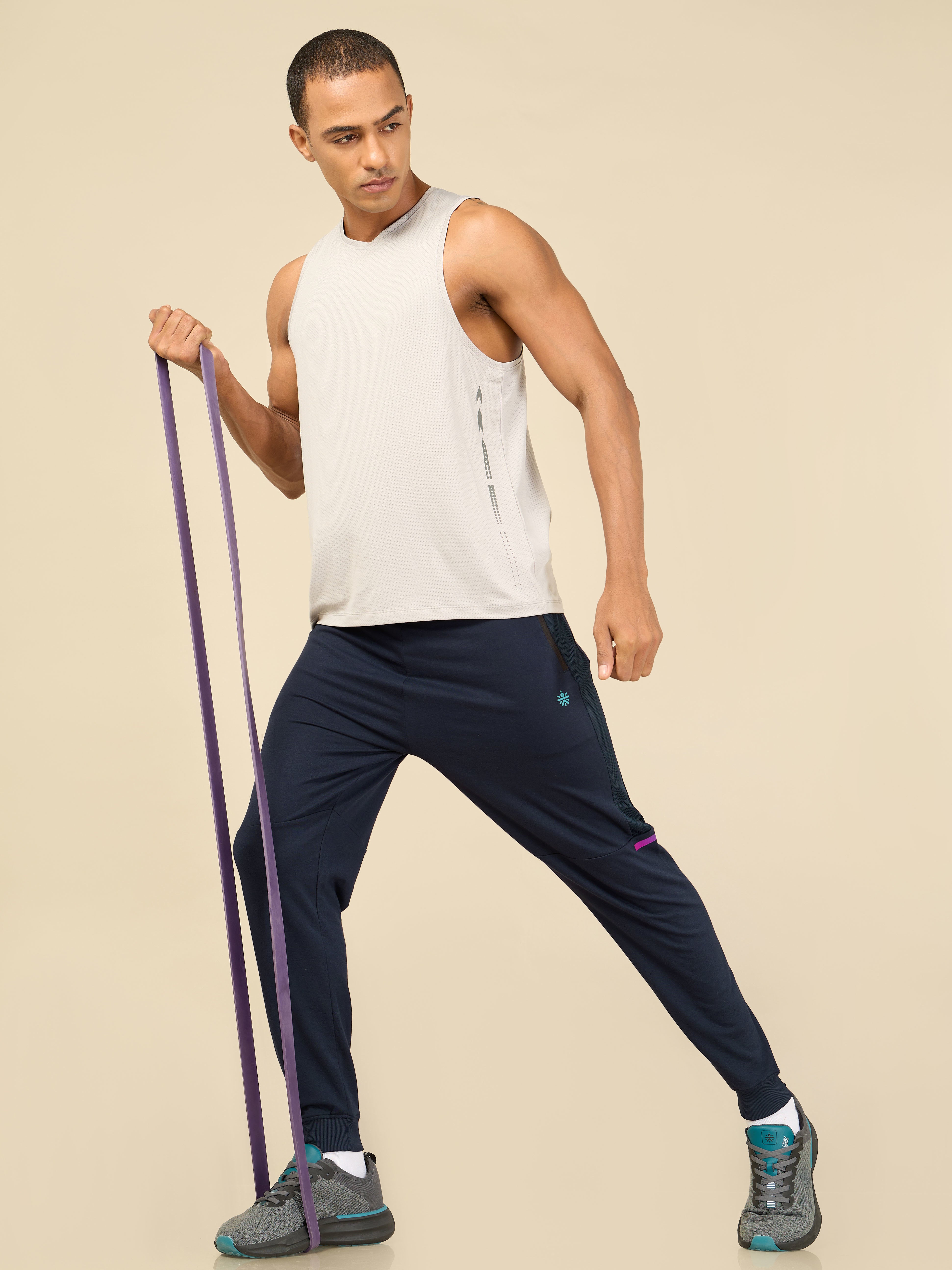 Men Navy Power Joggers