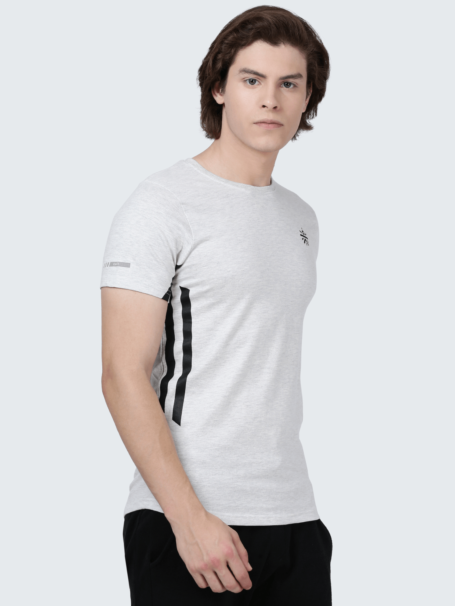 Signature CULT  Ecru melange Workout Tee