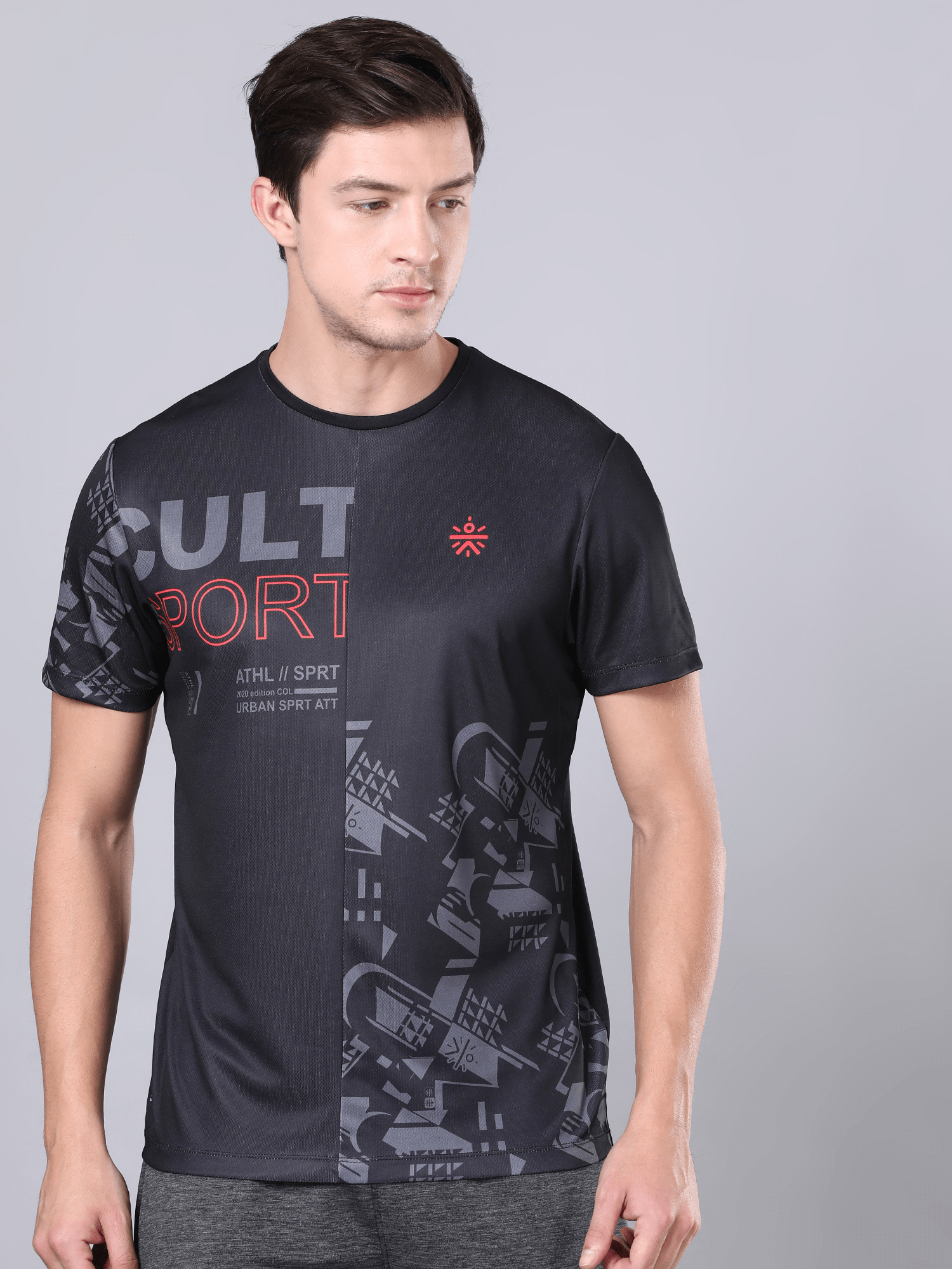 Dugout Houndstooth Black Workout Tee