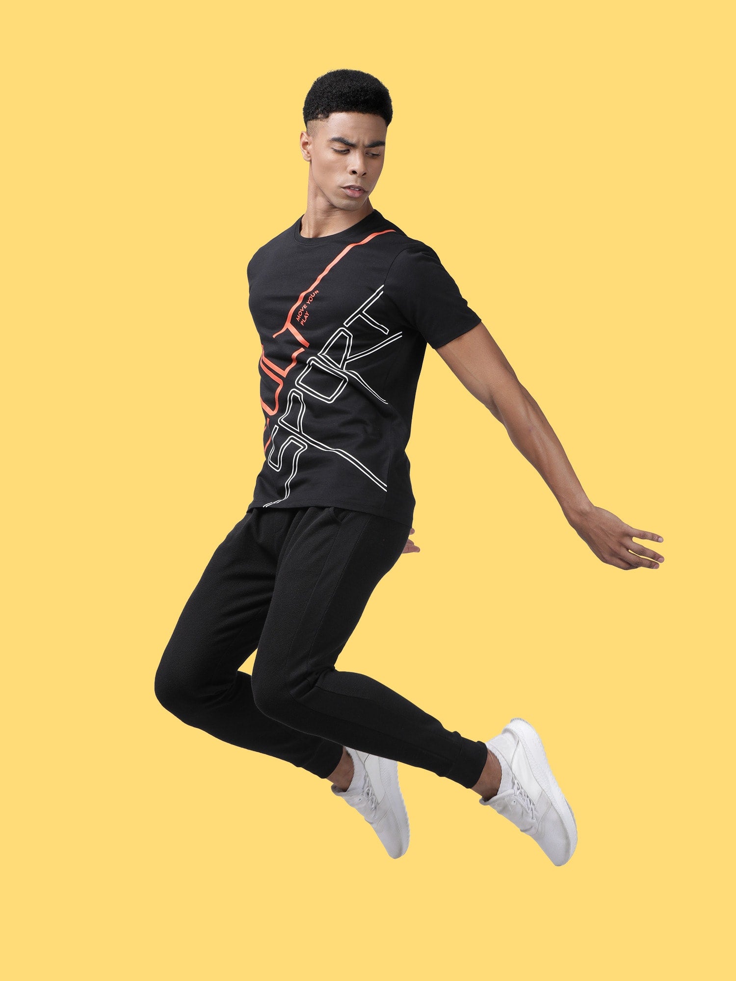 Everydays Network Black Cotton Tee