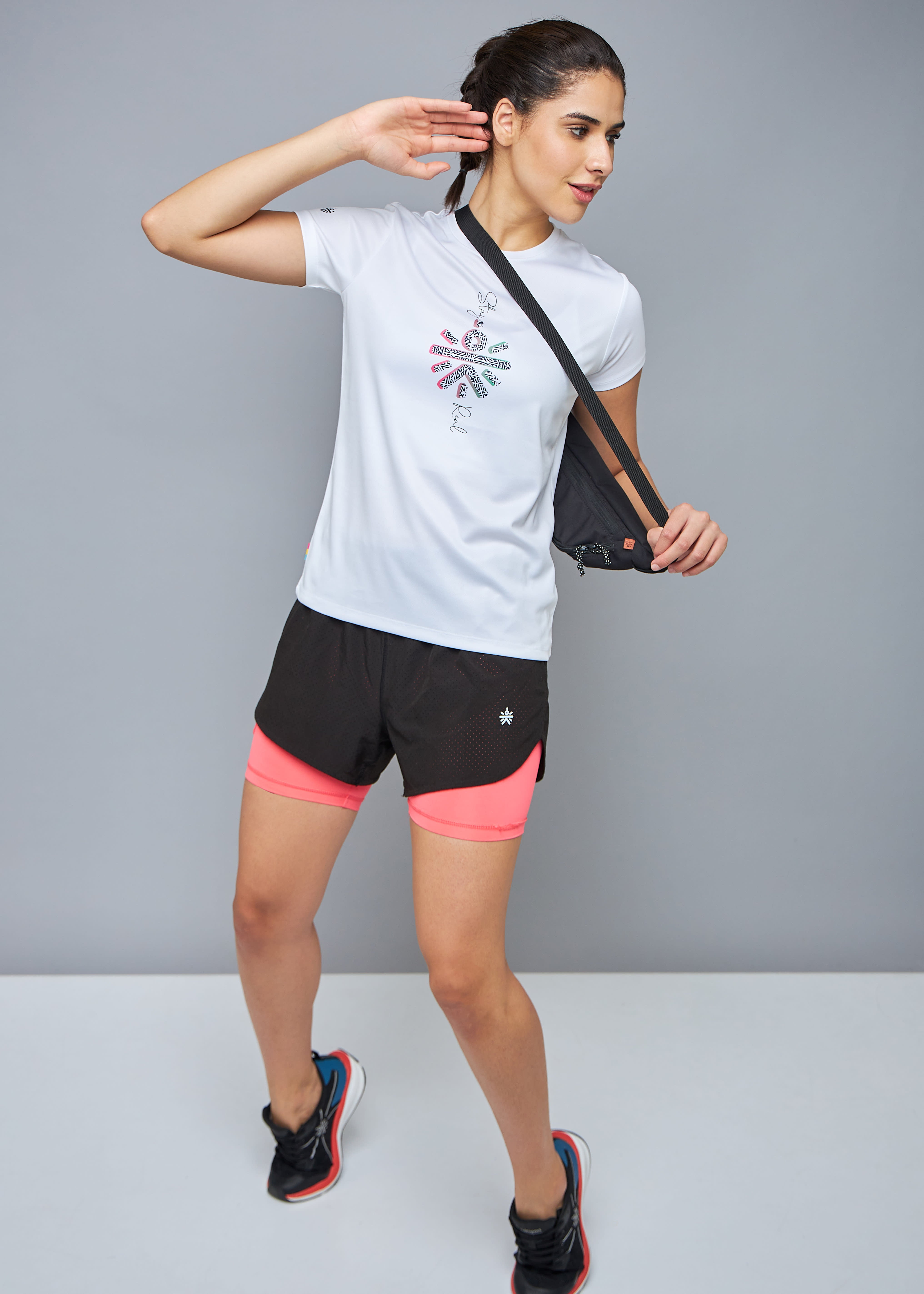 Graphic Print Workout T-shirt