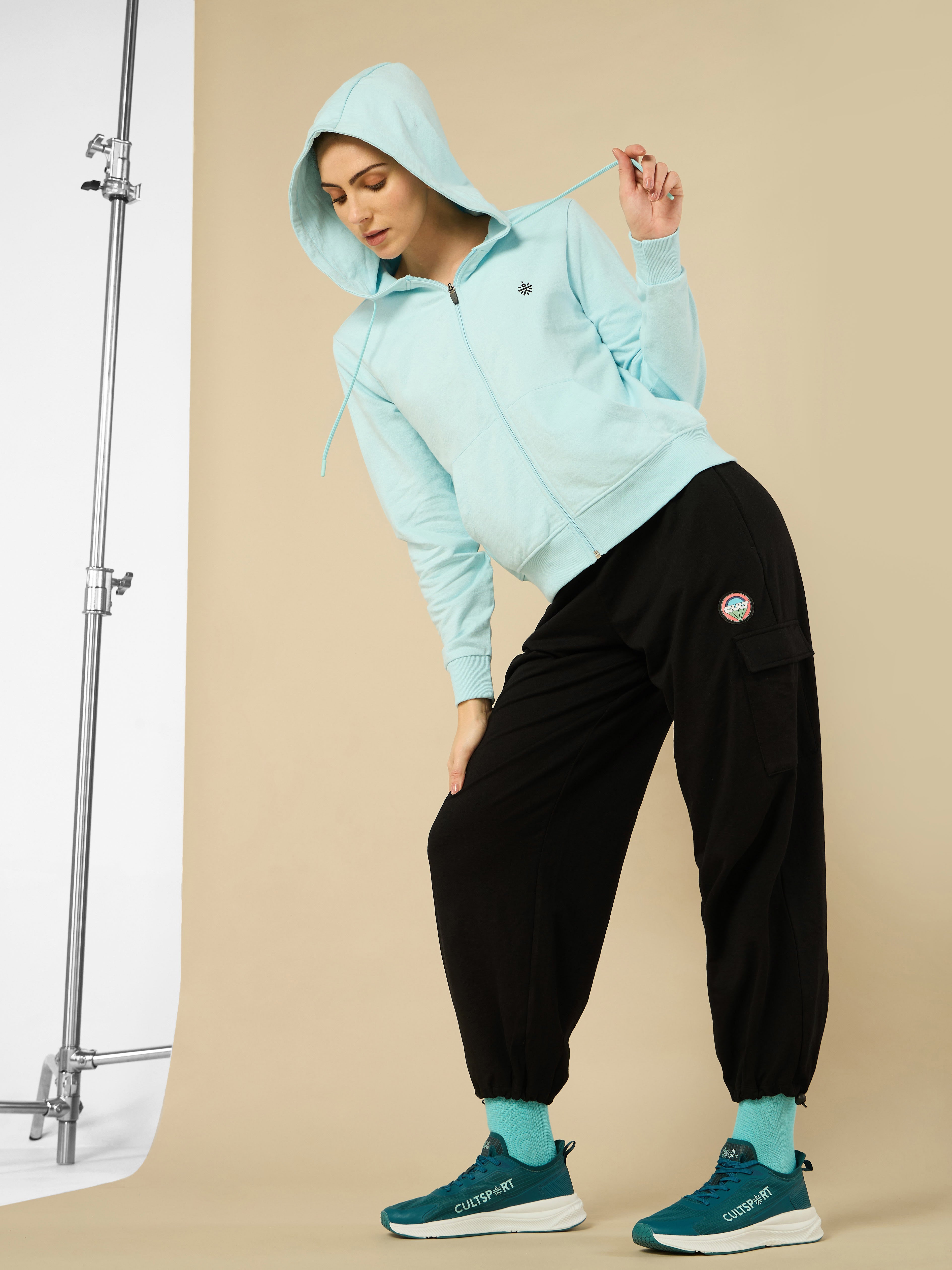 All Day Cover up Sky Blue Hoodie