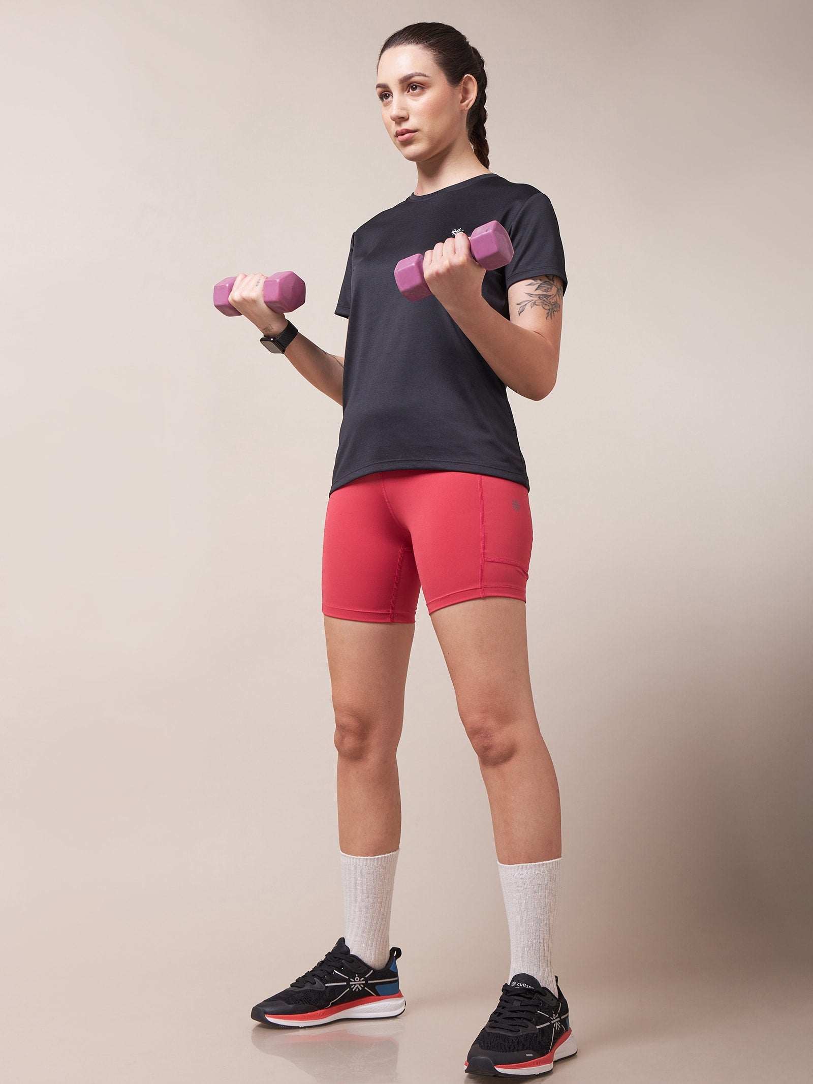 Solid Active T-shirt with Logo