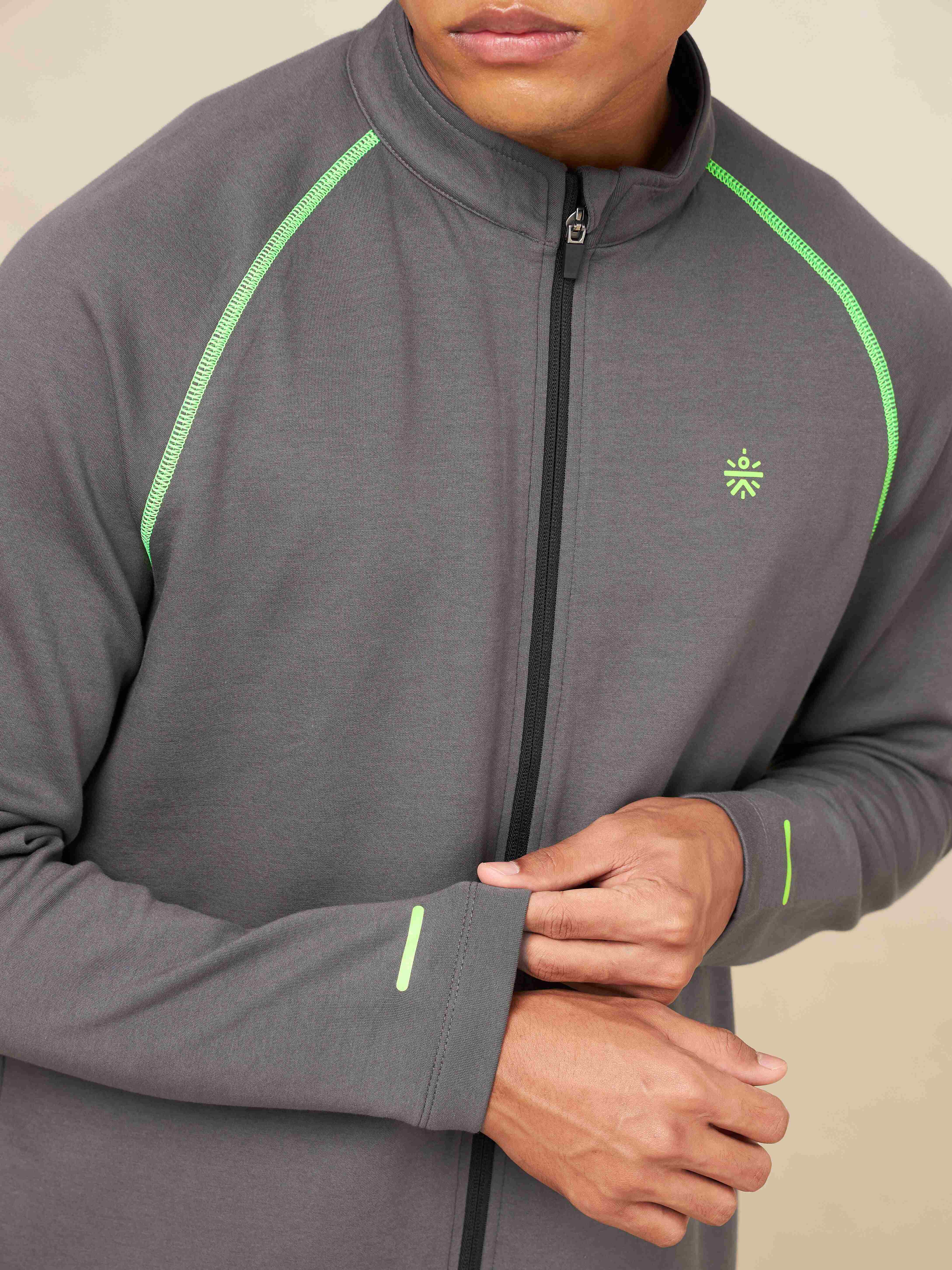 Dark Grey Power Up Training Jacket