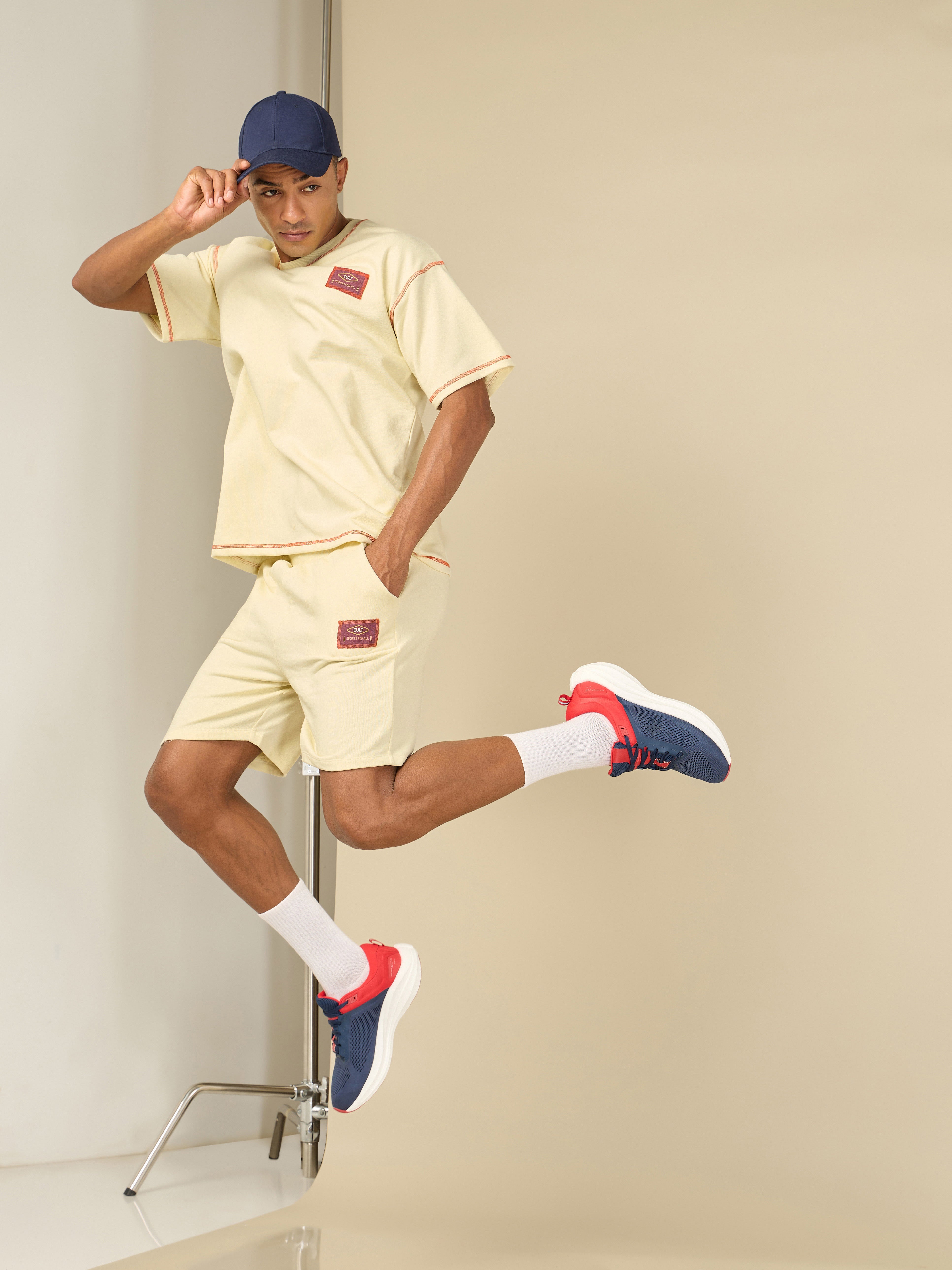 Men Beige Cult Club T-shirt