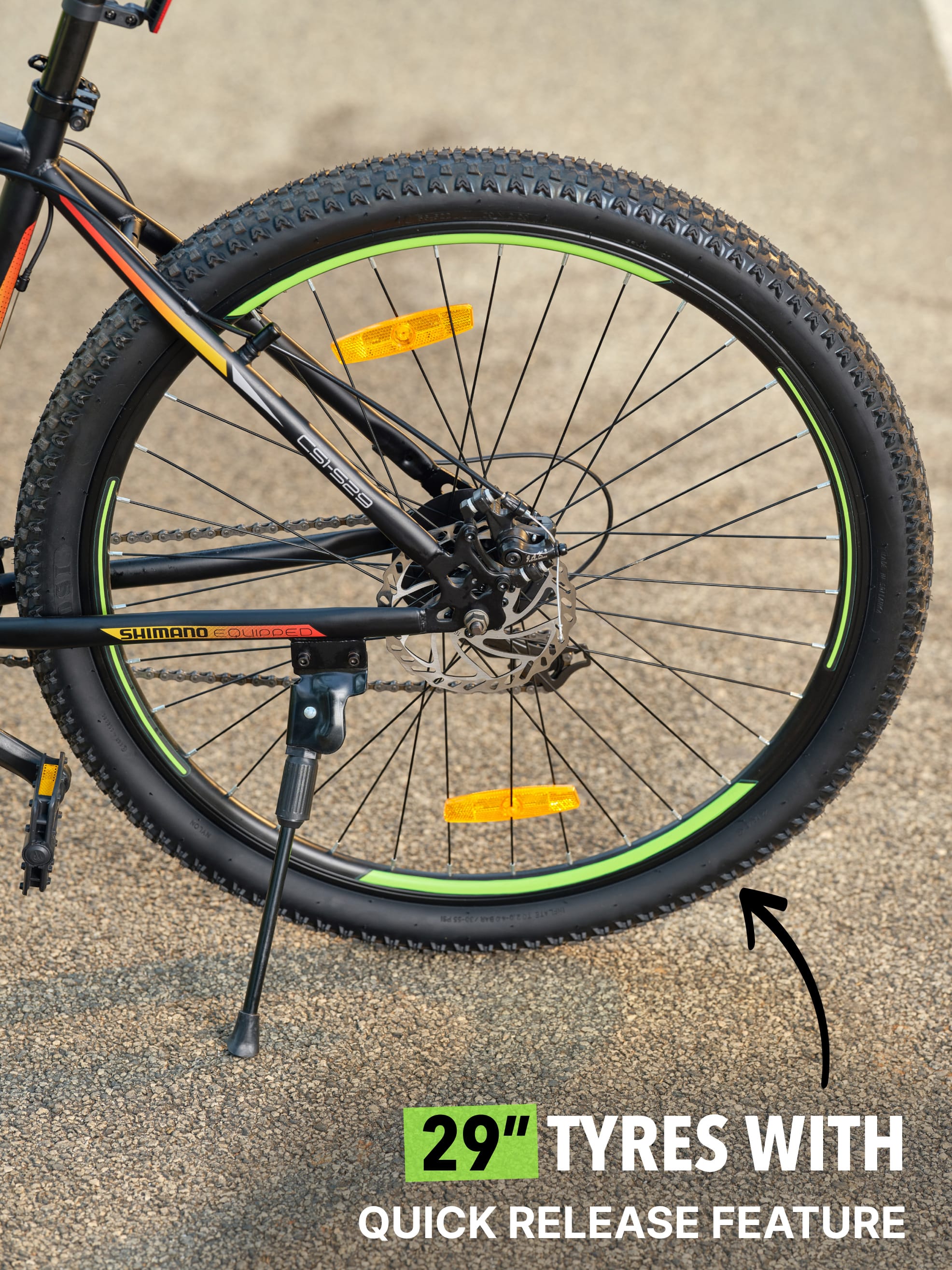 Hemis Steel 21 Speed Shimano Gear 29 inch Mountain Cycle, Dual Disc Brake, Front Suspension, Double Wall Rim, Black, Free Trainer Sessions, Cycling Event