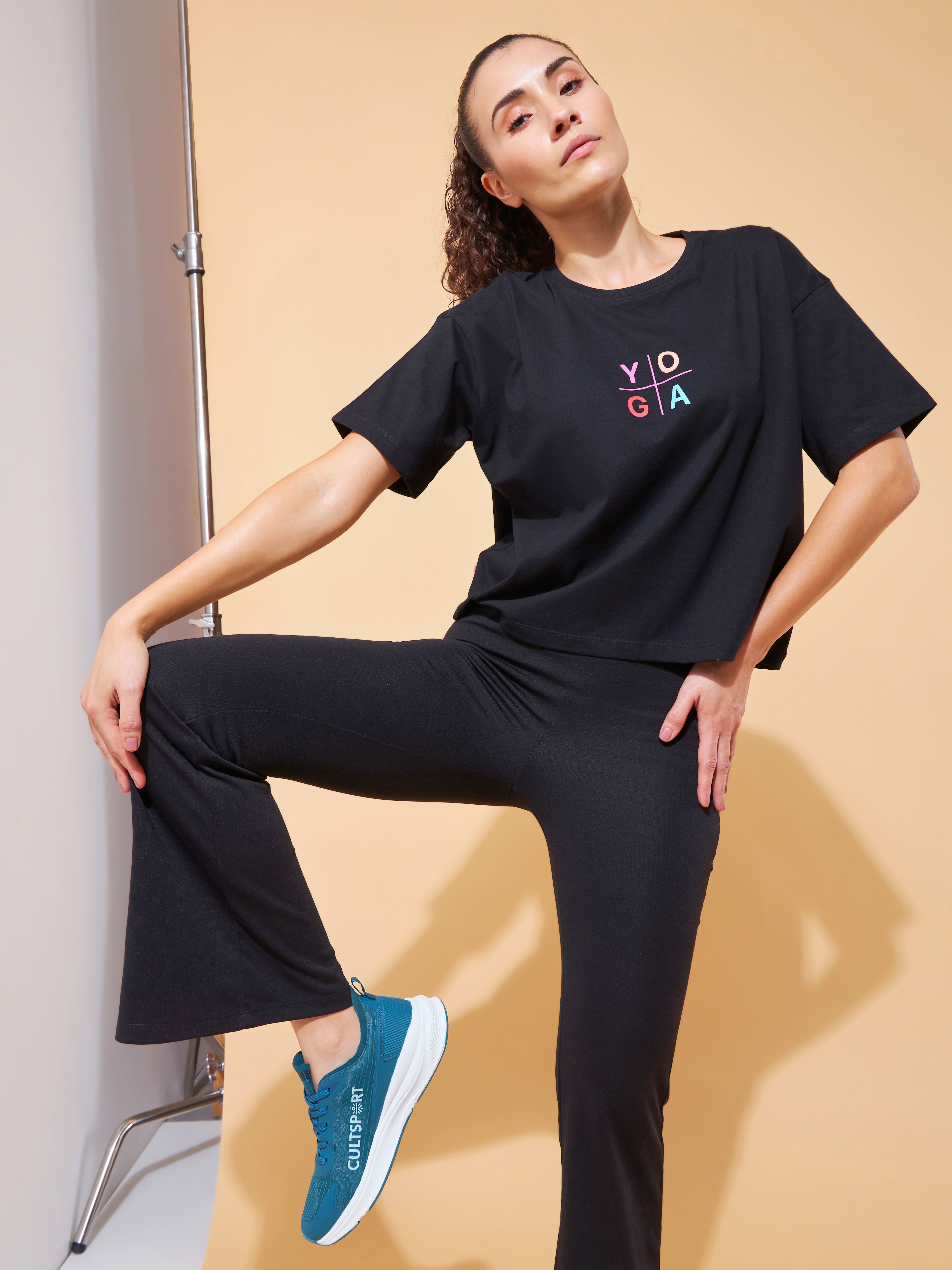 Yoga Cotton Boxy Graphic T-shirt
