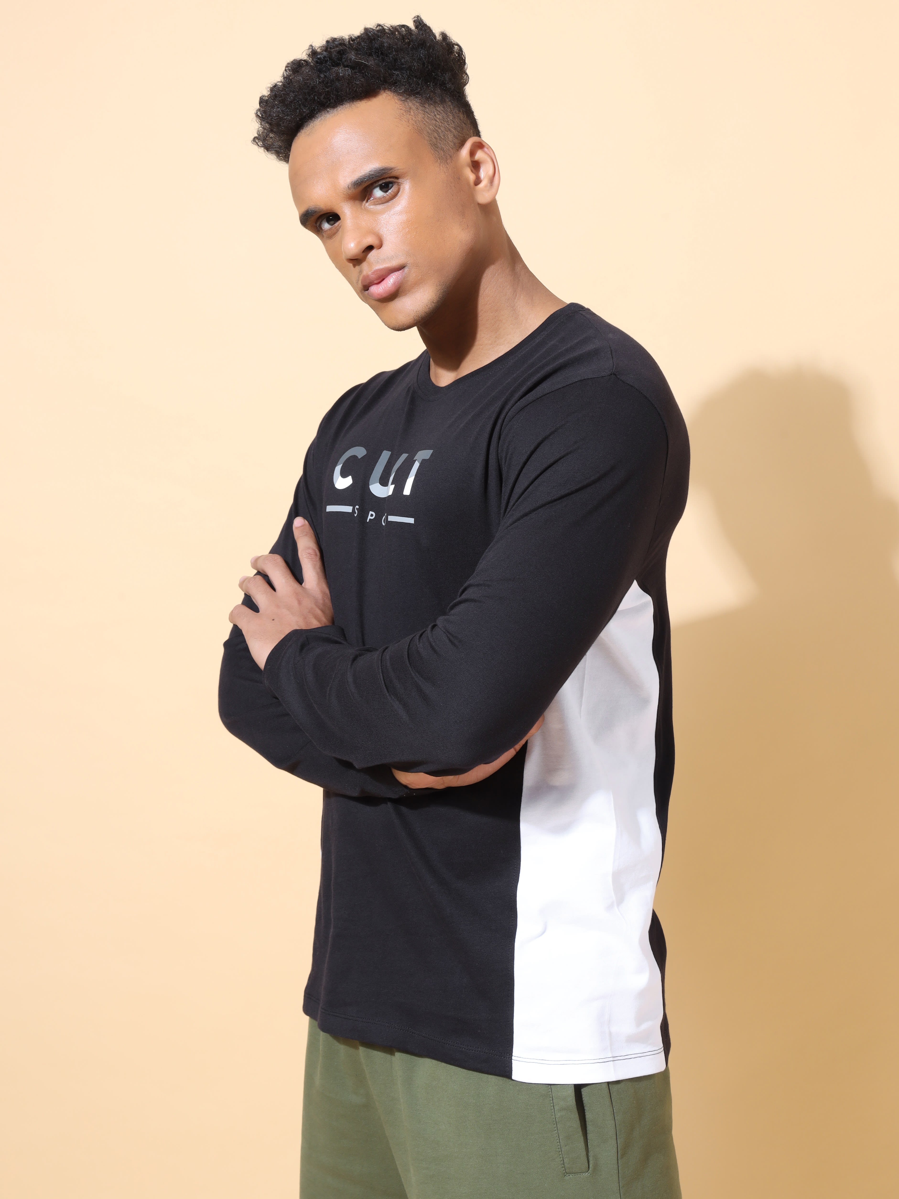 Panelled Performance T-shirt with Graphic
