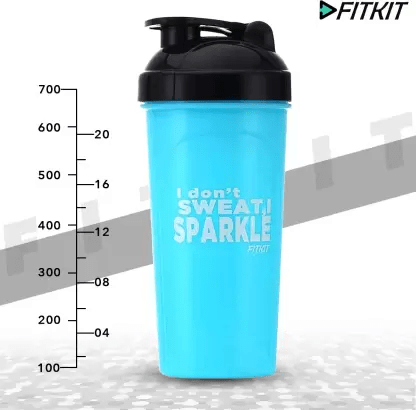 Fitkit FK67.60.003-05 Classic 700 ml Shaker (Pack of 1, Blue)