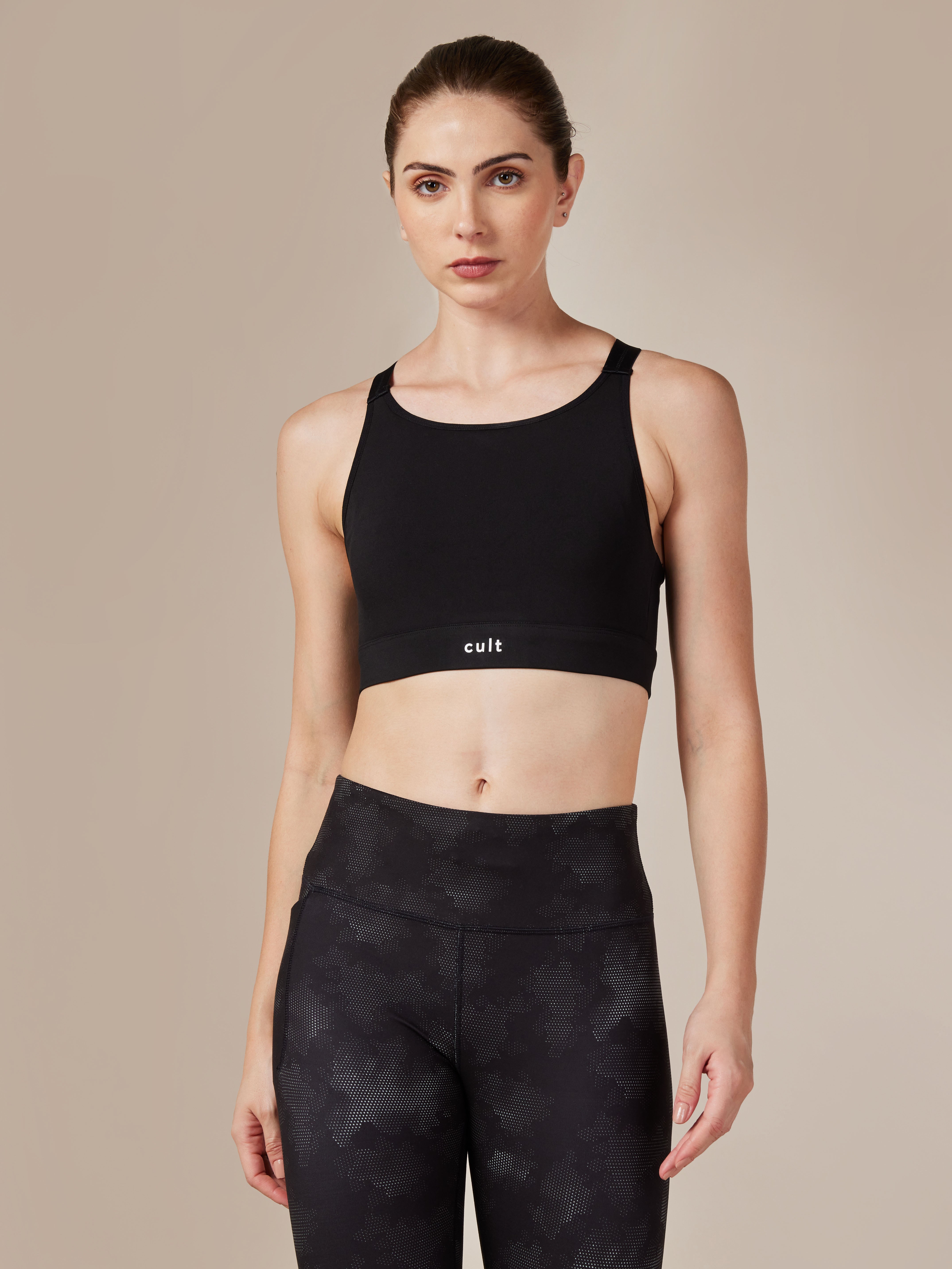 Women's Black Training Essential Bra