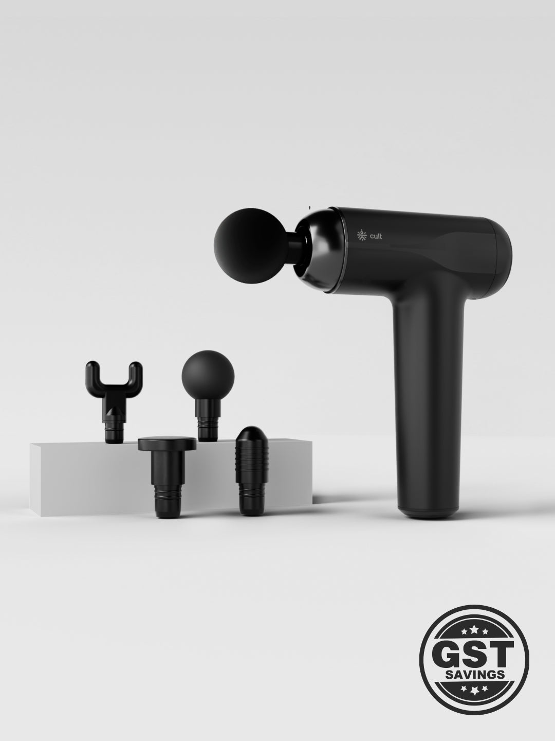 Cult Volt Neo Gun massager Silicone Head, 4000mAh Battery, Pain Relief, Deep Tissue Full Body Gun Massager