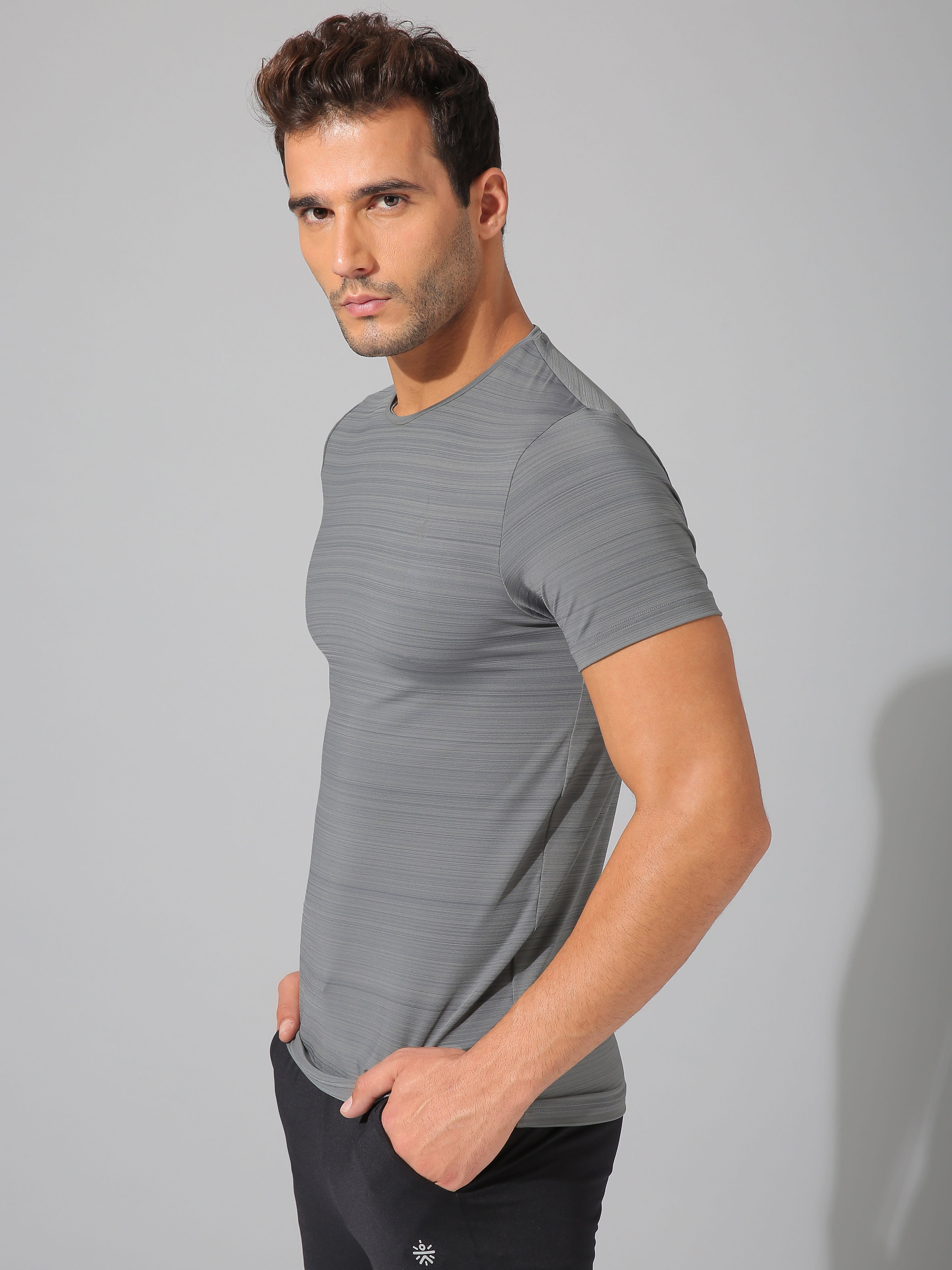 Gradient Stripe Workout T-shirt