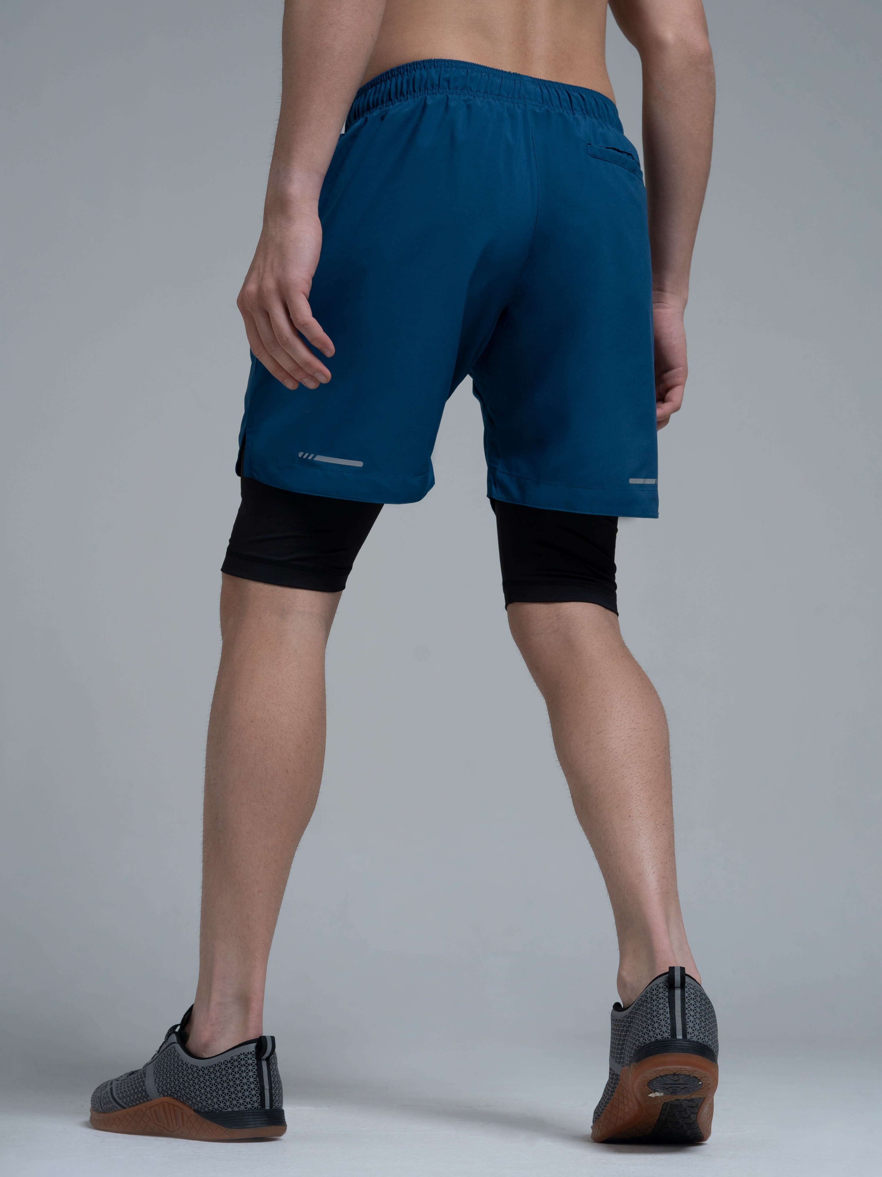 Vital Rep Teal Gym Shorts