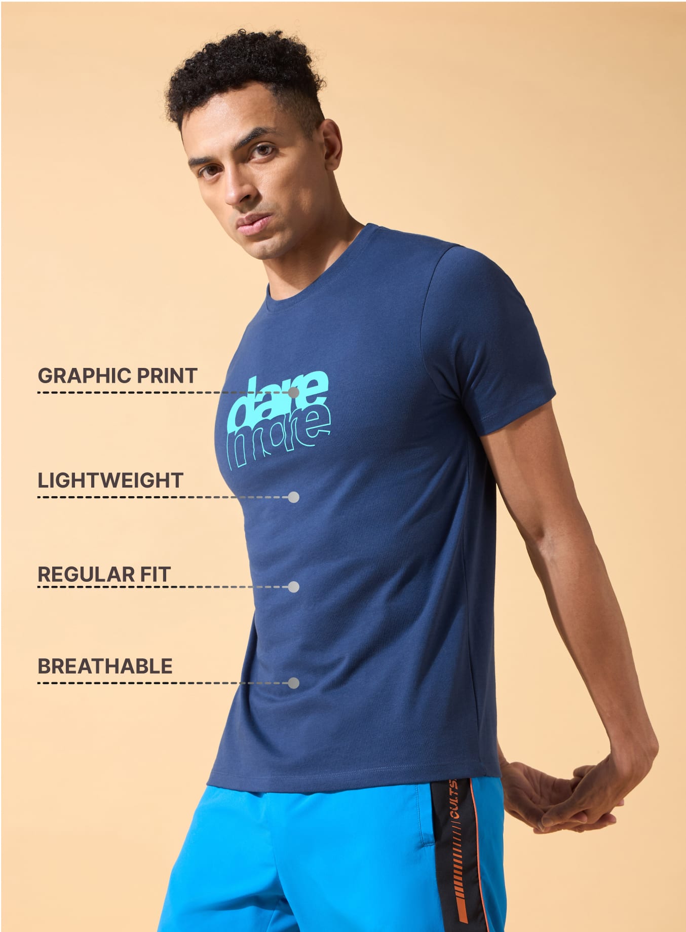 Dare More Printed T-shirt