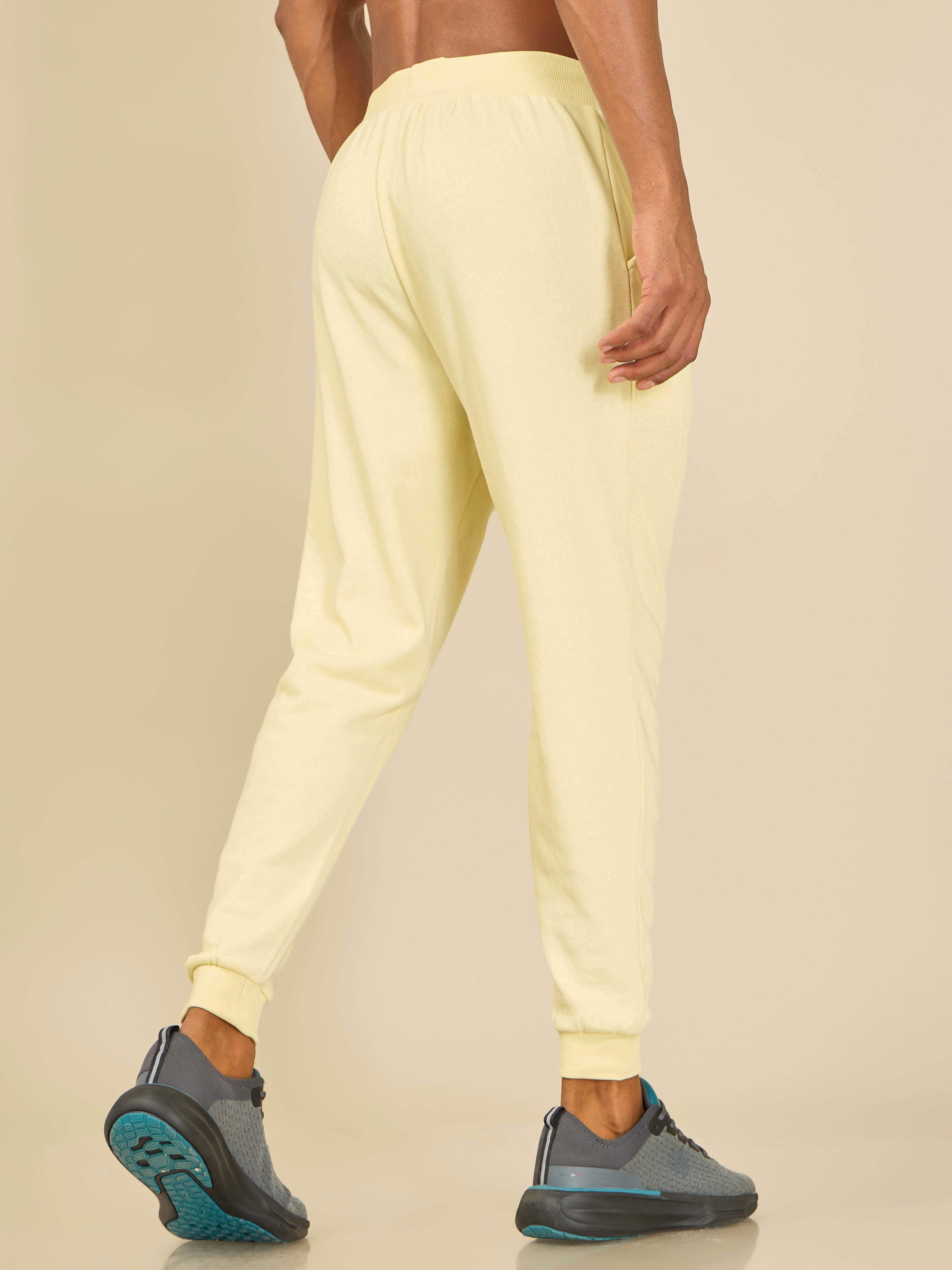 Cult Athletic Club Men Beige Joggers