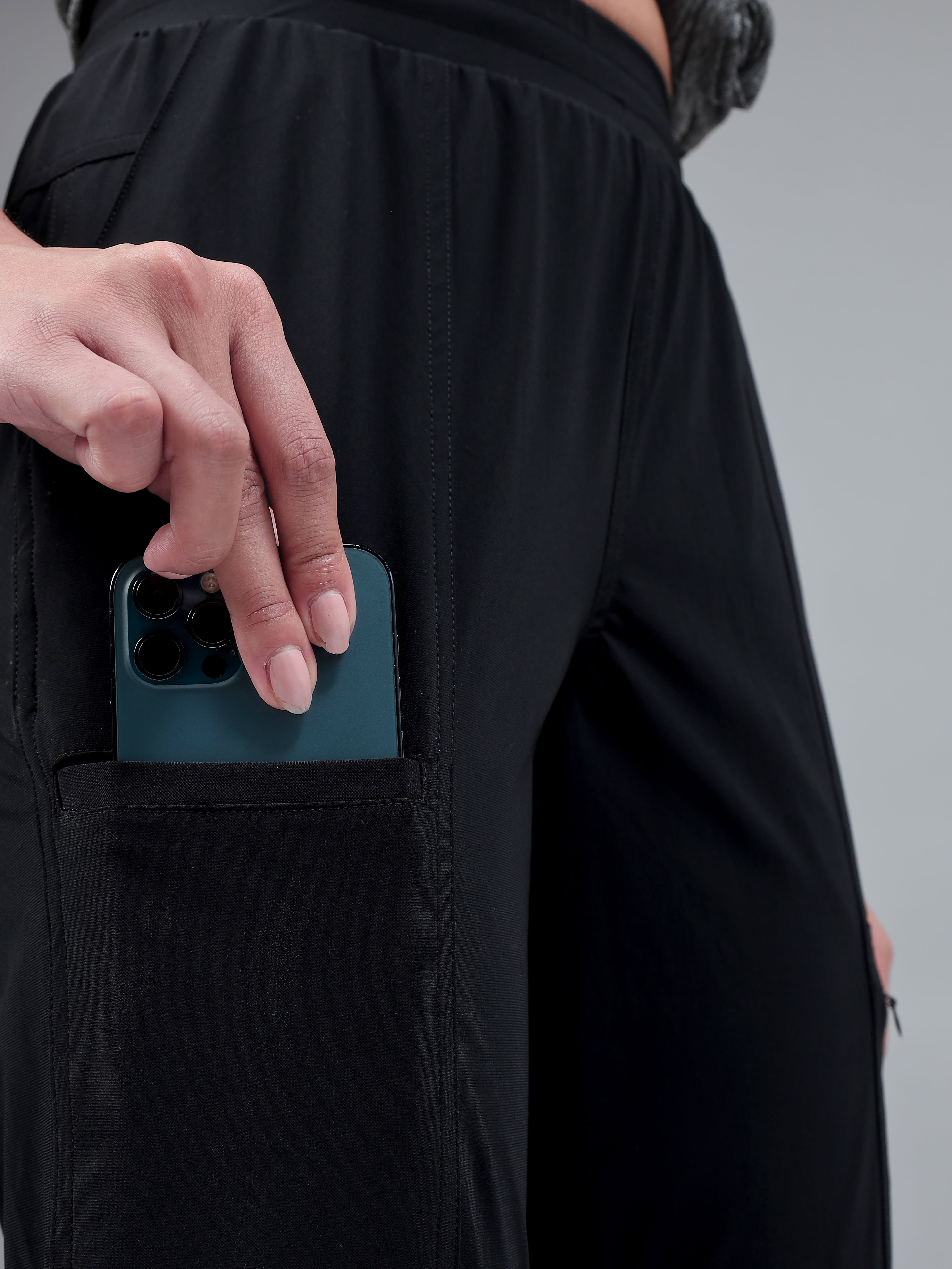 Active High Waist Solid Joggers