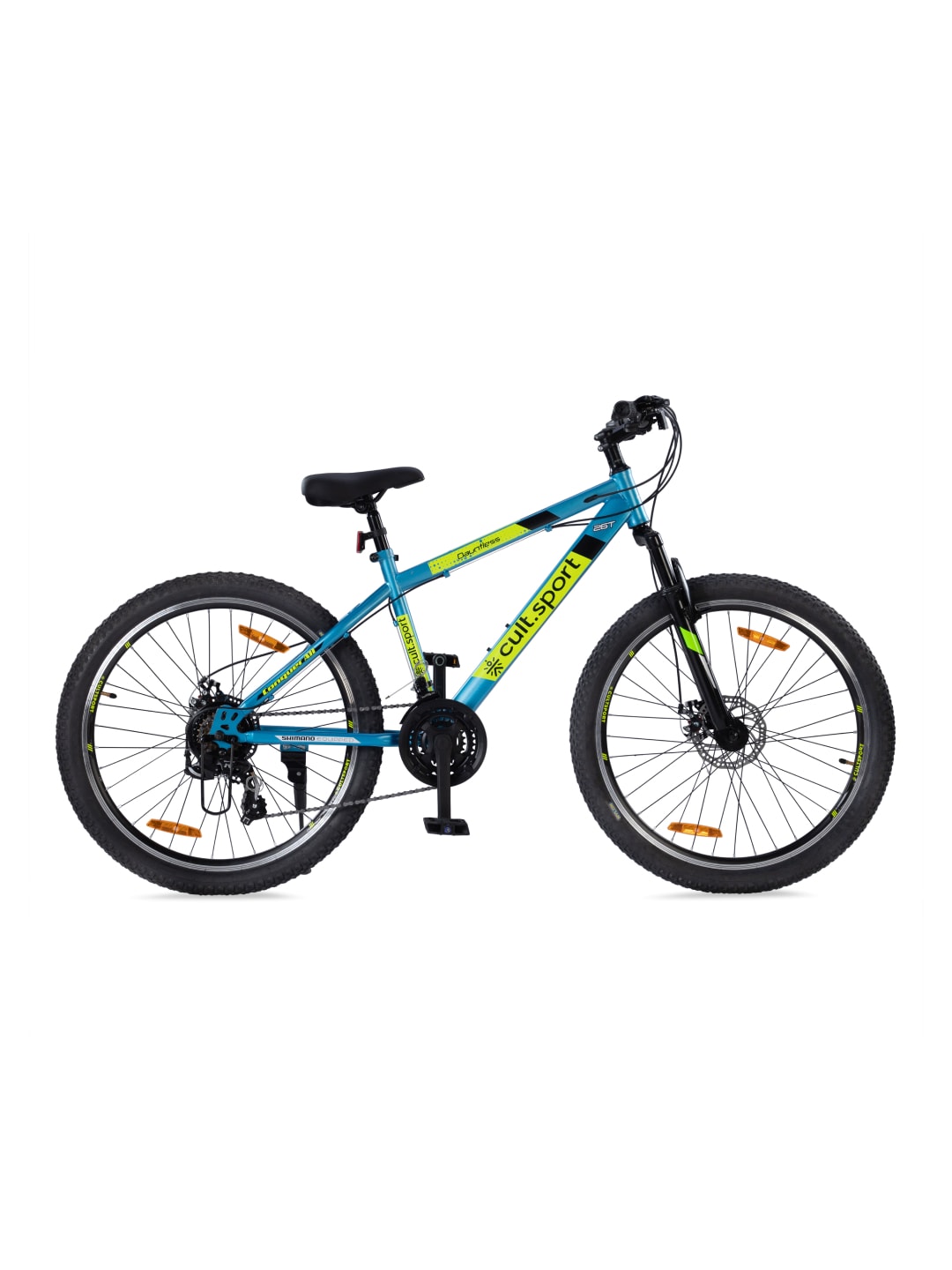 DAUNTLESS21S26TBLUE Steel 21 Speed Shimano Gear 26 inch Mountain Cycle, Dual Disc Brake, Front Suspension and Double Wall Alloy Rim
