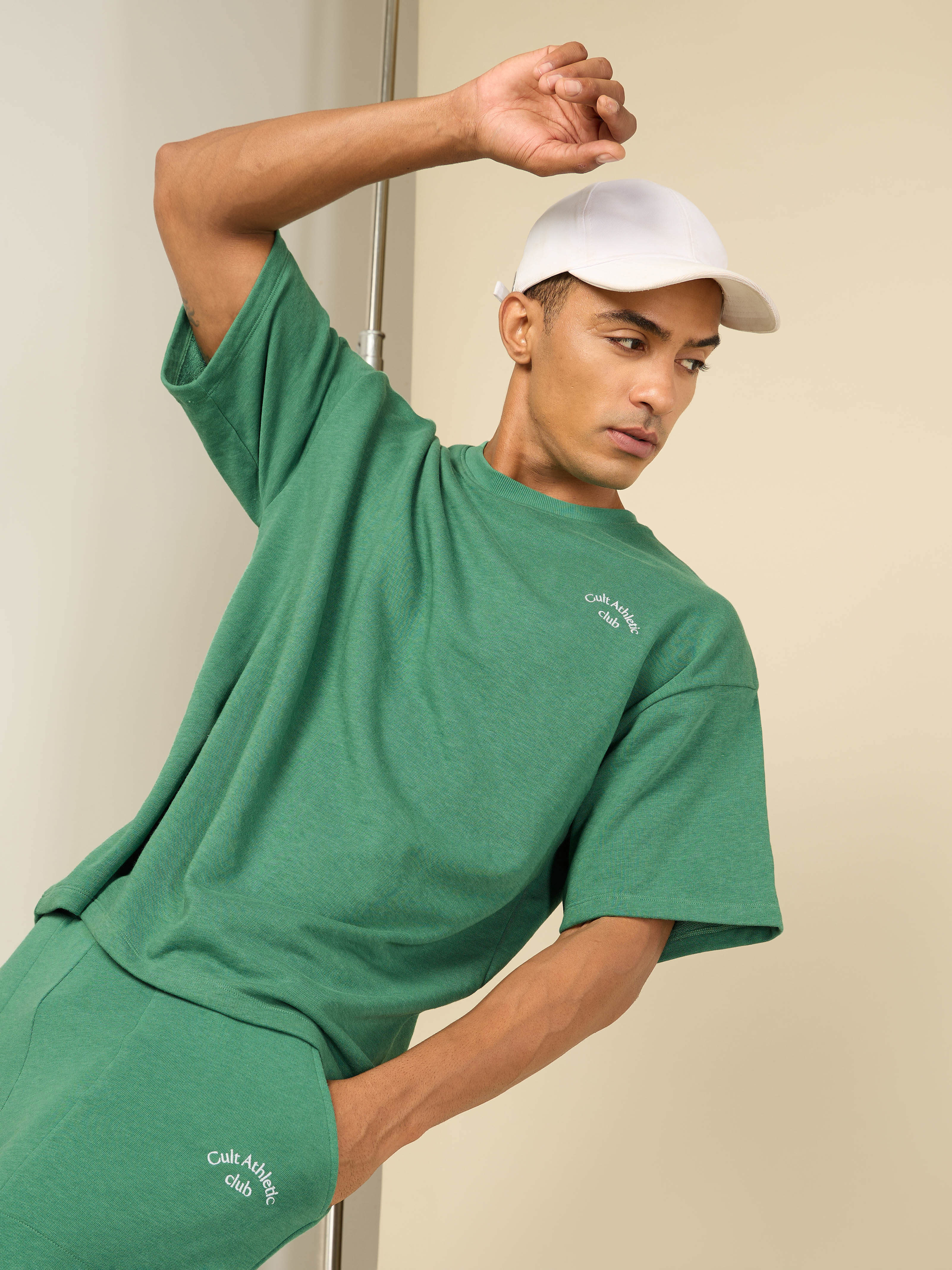 Cult Athletic Club Men Sea Green T-shirt