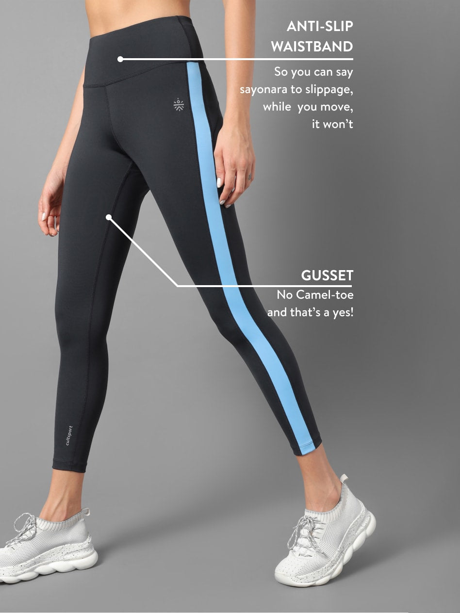 AbsoluteFit Contrast Panel Tights