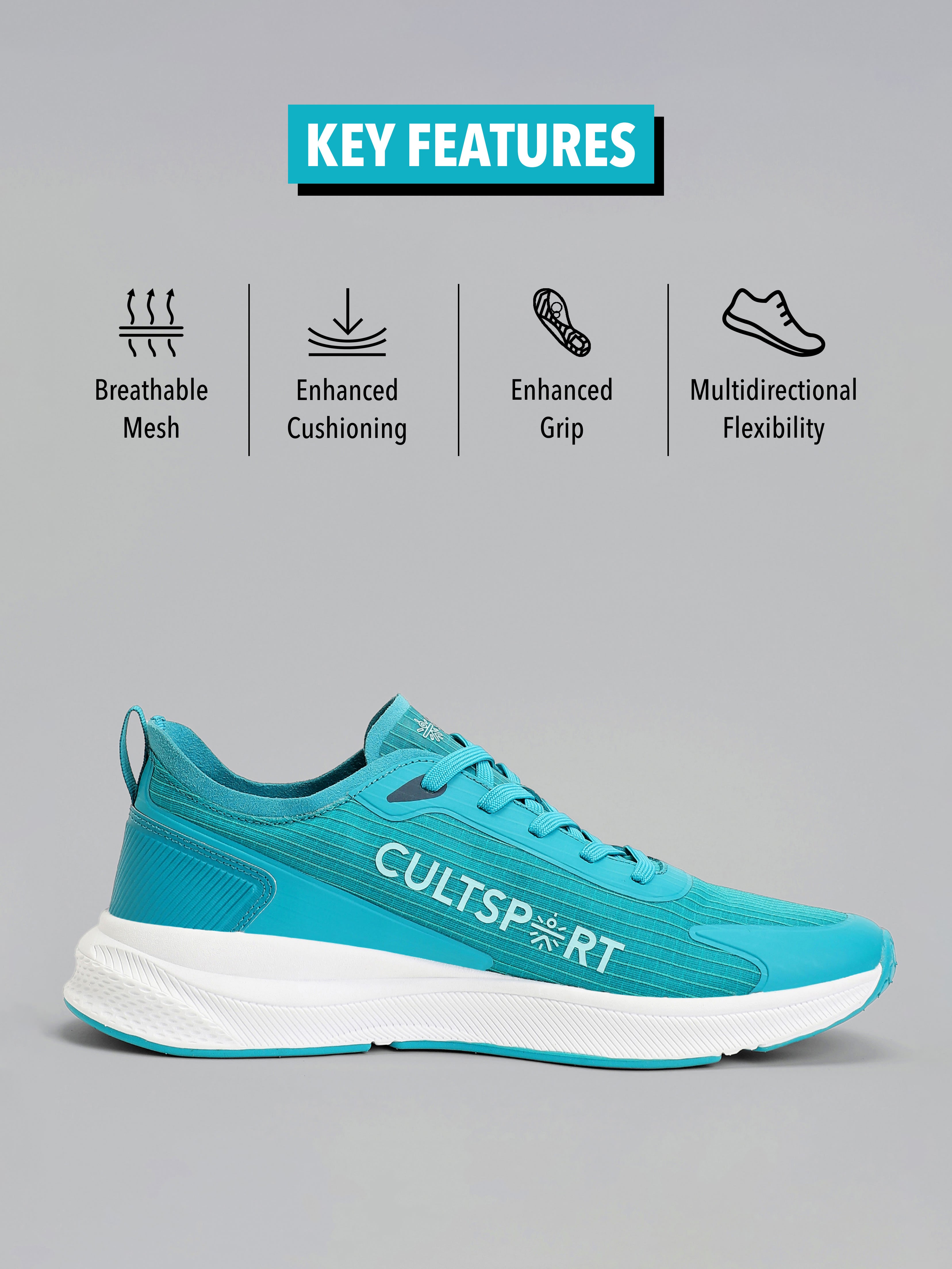 cult Comfort Men Running Shoes - Sea Green