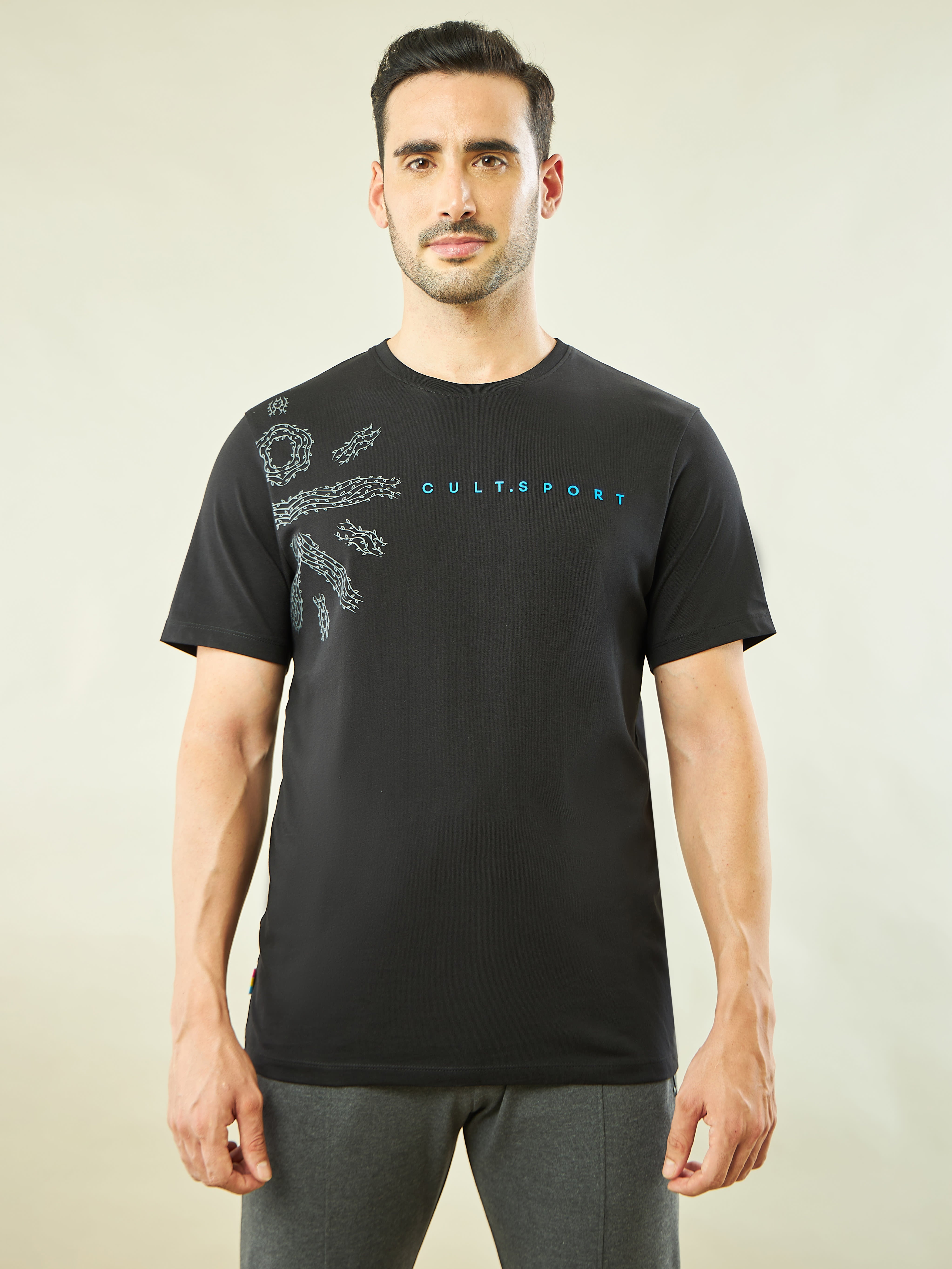 Logo Print Yoga T-shirt