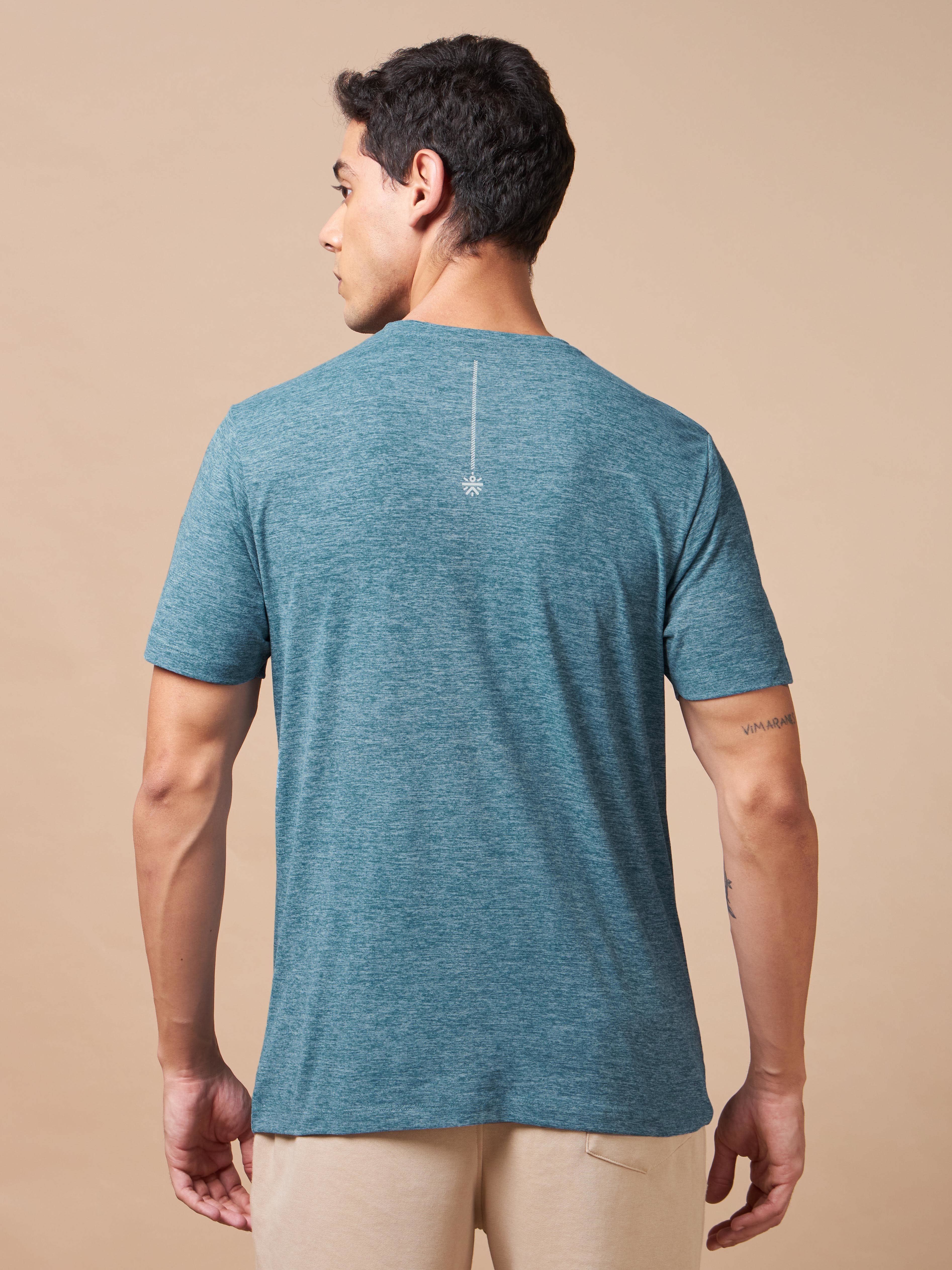 Men's Train All Day Blue Comfortech T-shirt