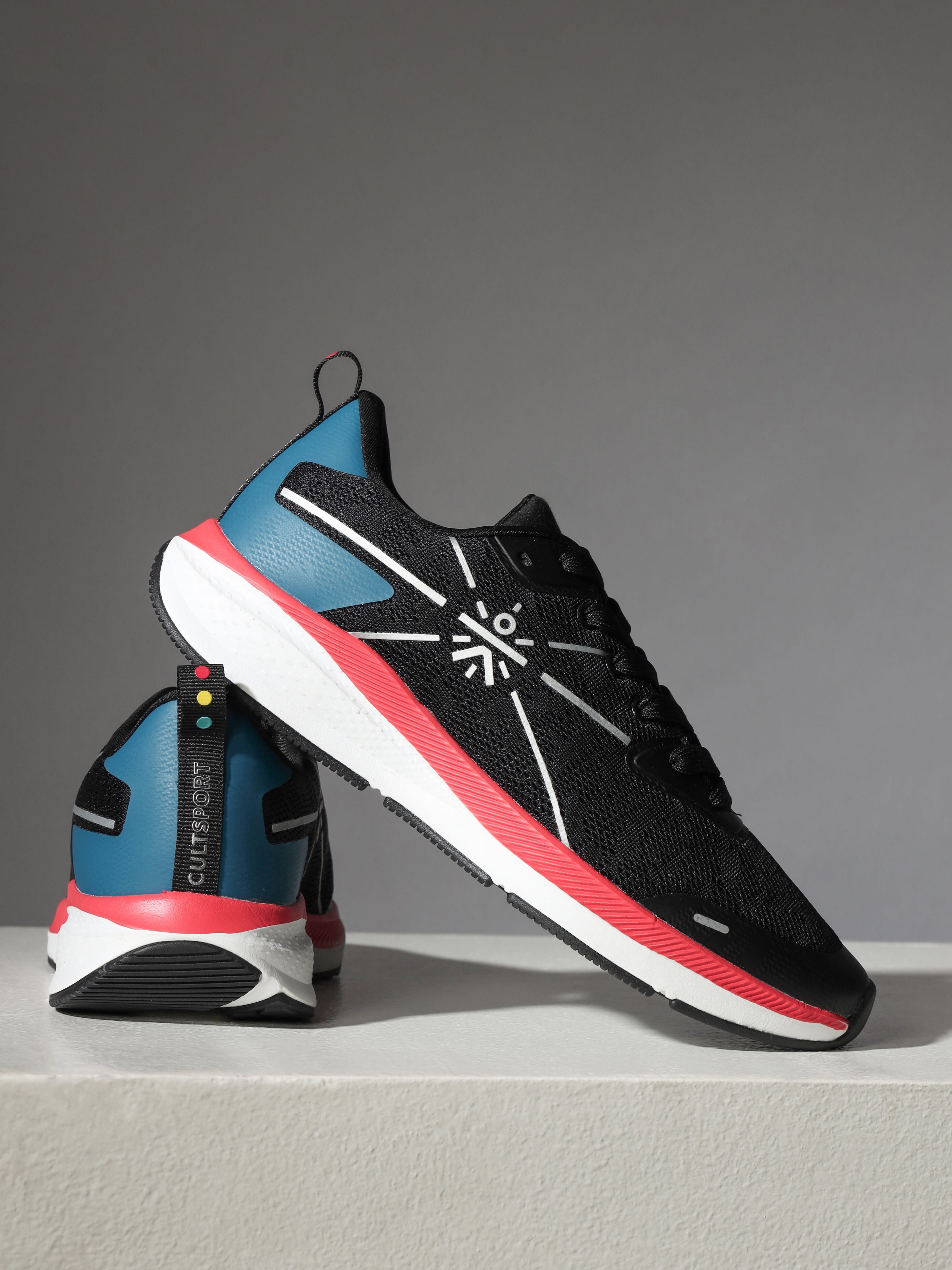 Flomo Men Running Shoes - Black/Blue