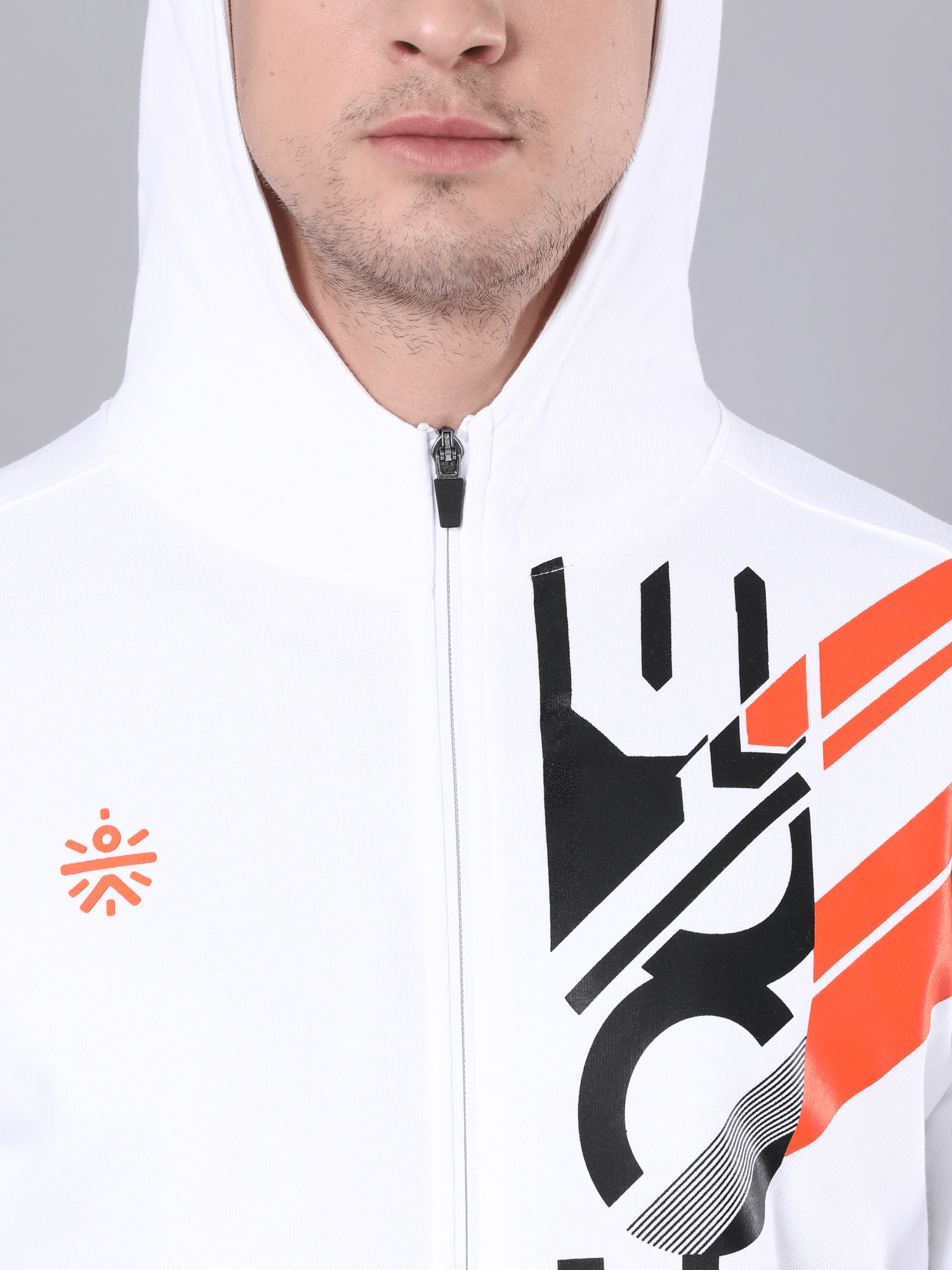 Intel Abstract White Sweatshirt