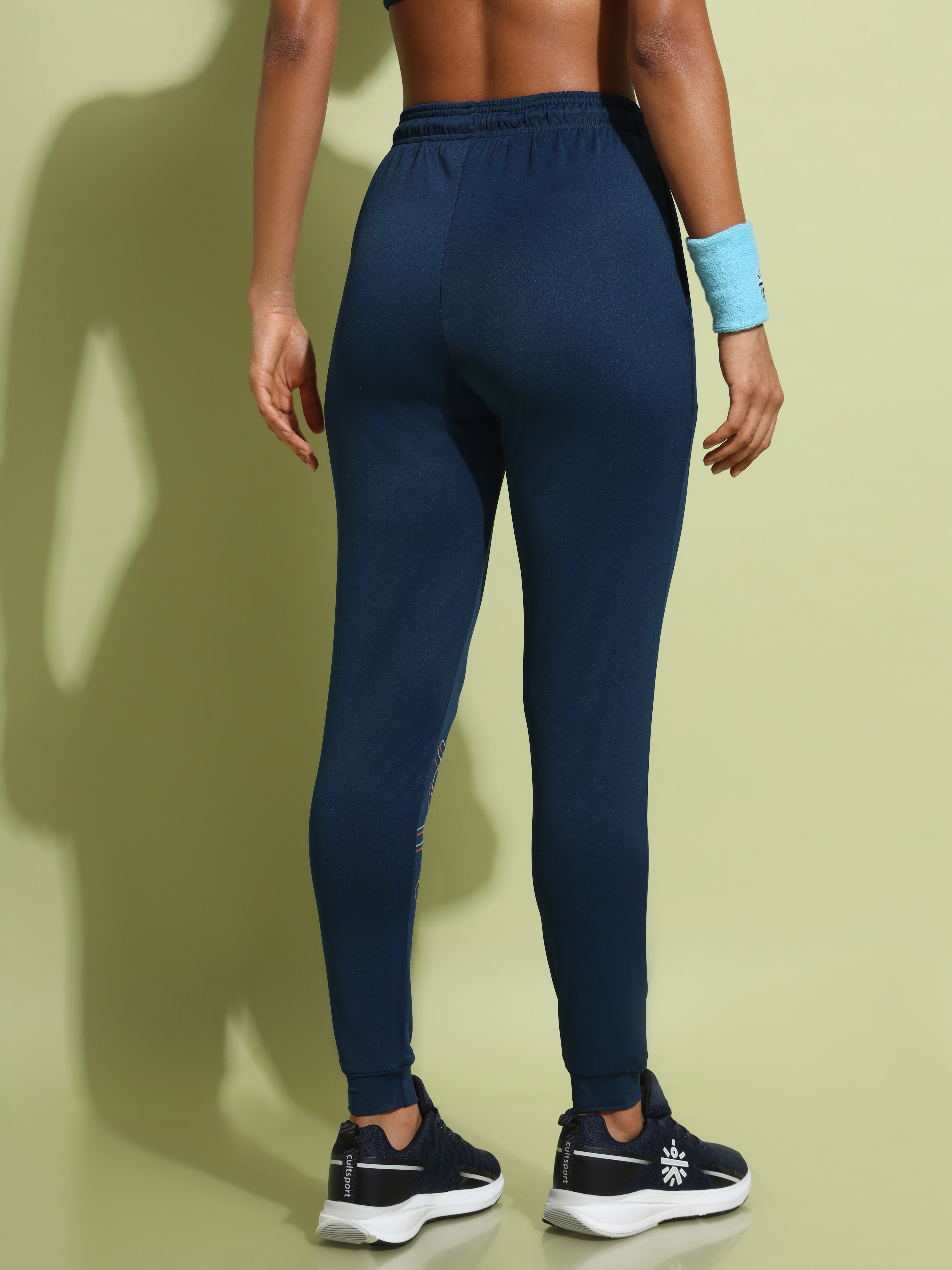 Athletic Joggers with Logo Placement Print