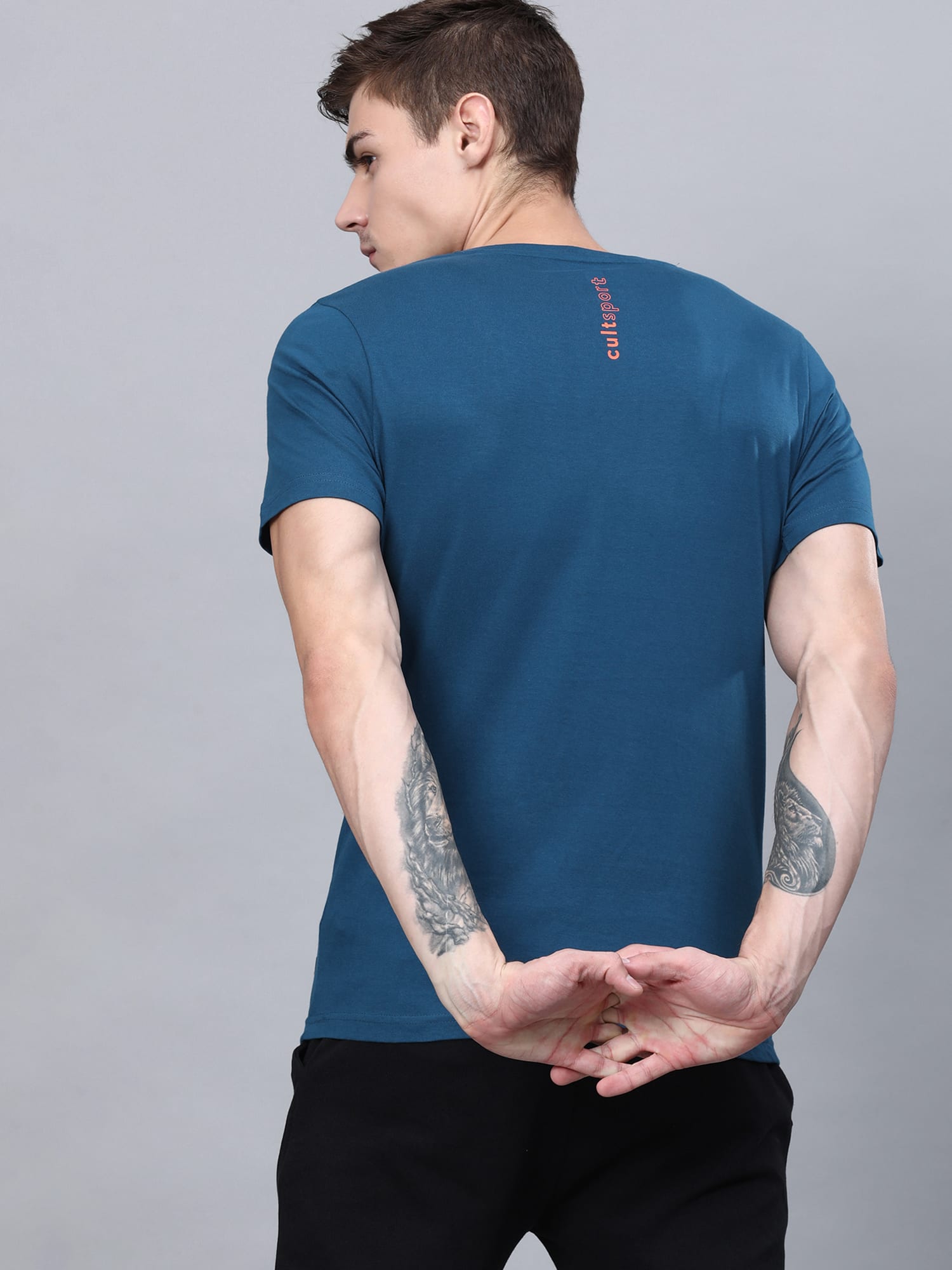 Everydays Bolt  Blue Cotton Tee