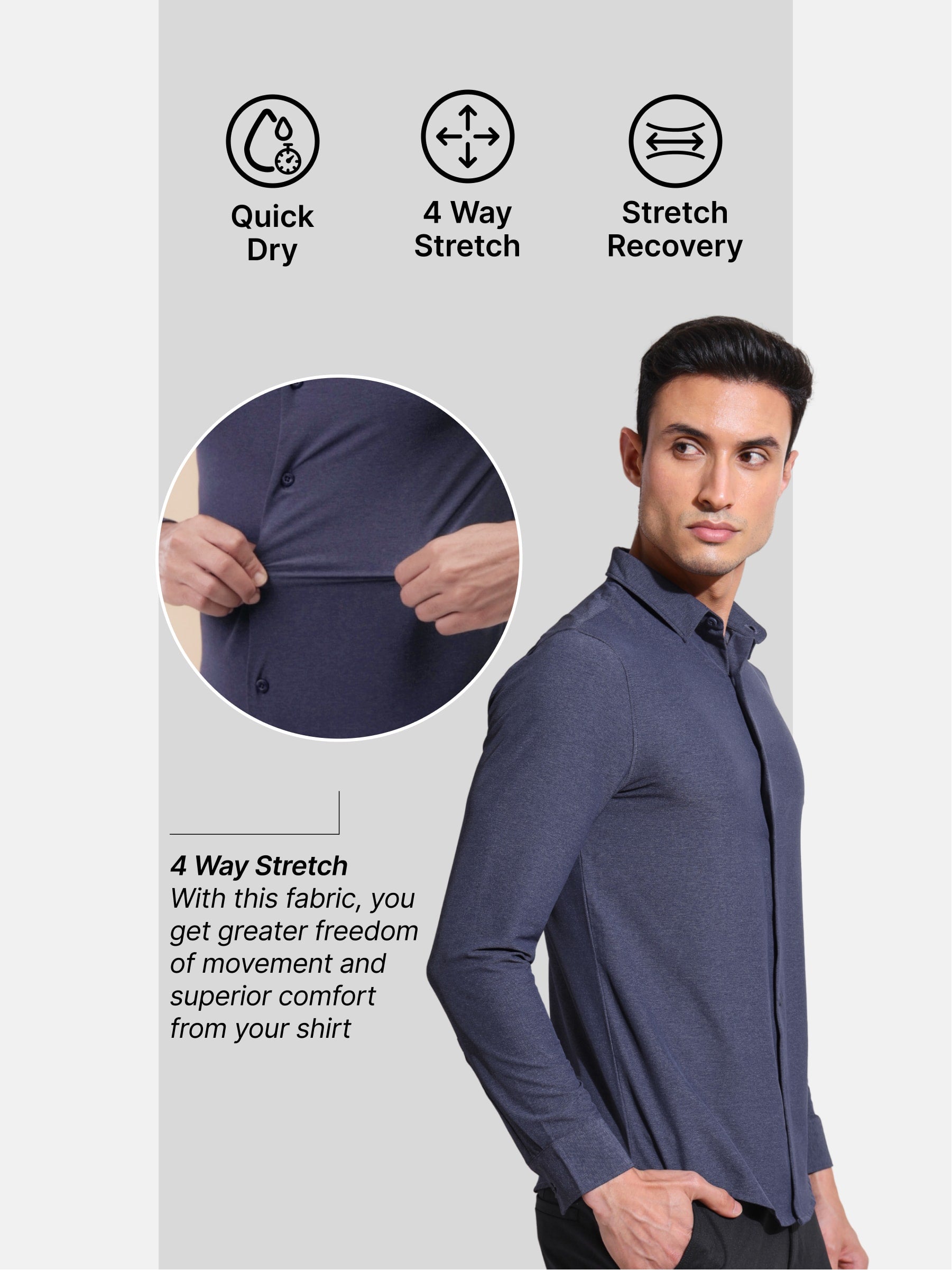 Move with Ease Slim Fit Shirt