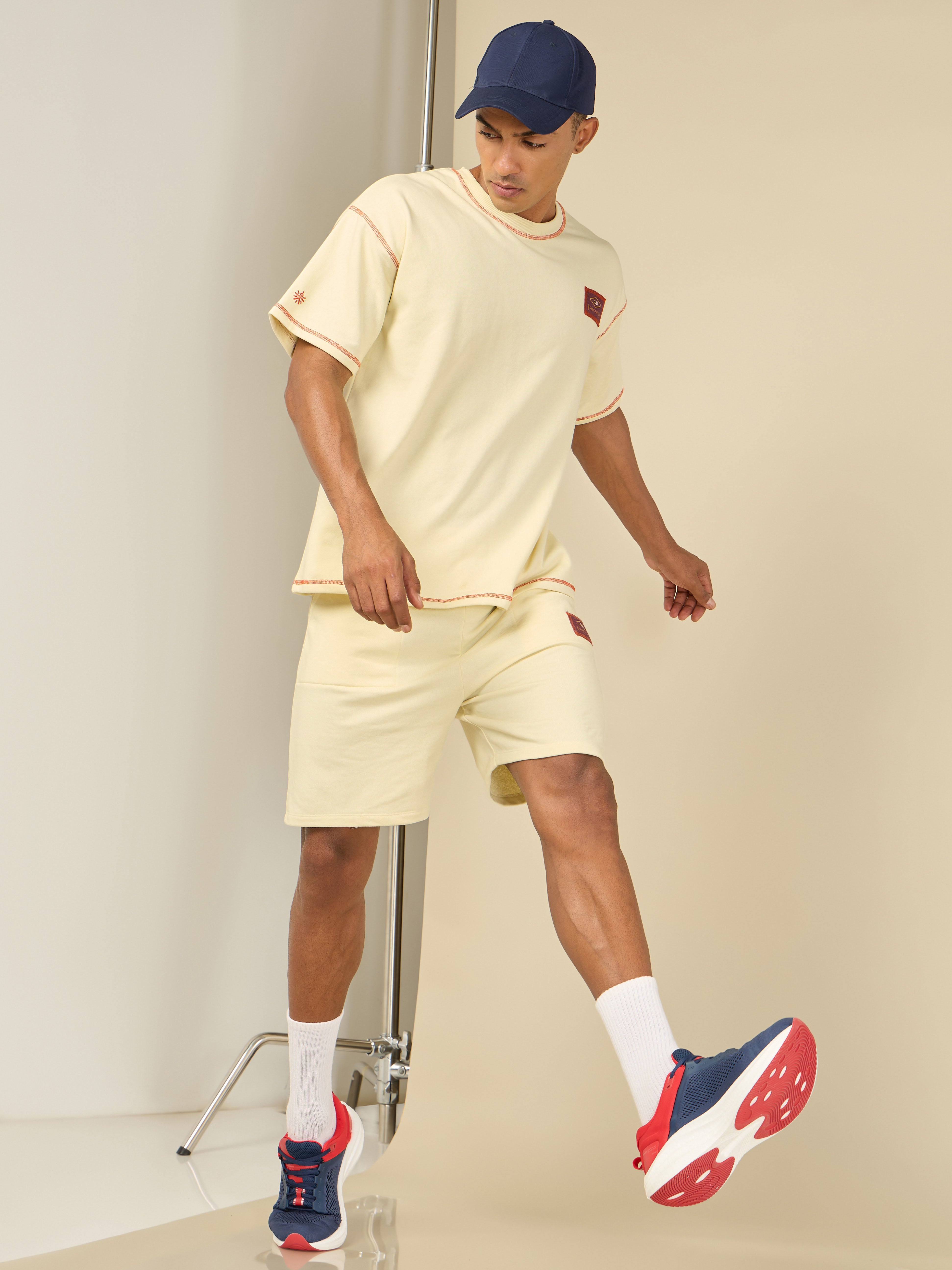 Men Beige Cult Club T-shirt