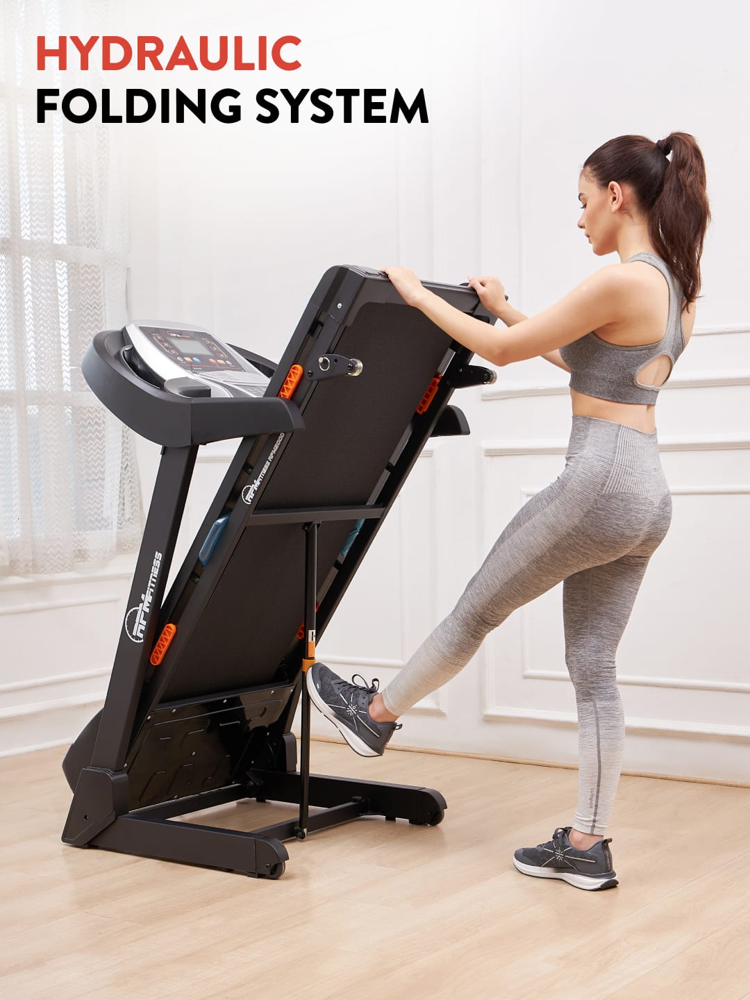 RPM2000 3.5HP DC Treadmill | 3-level Manual-Incline | Max Weight-110kg | Max Speed-14kmph (with 6 months extended warranty)