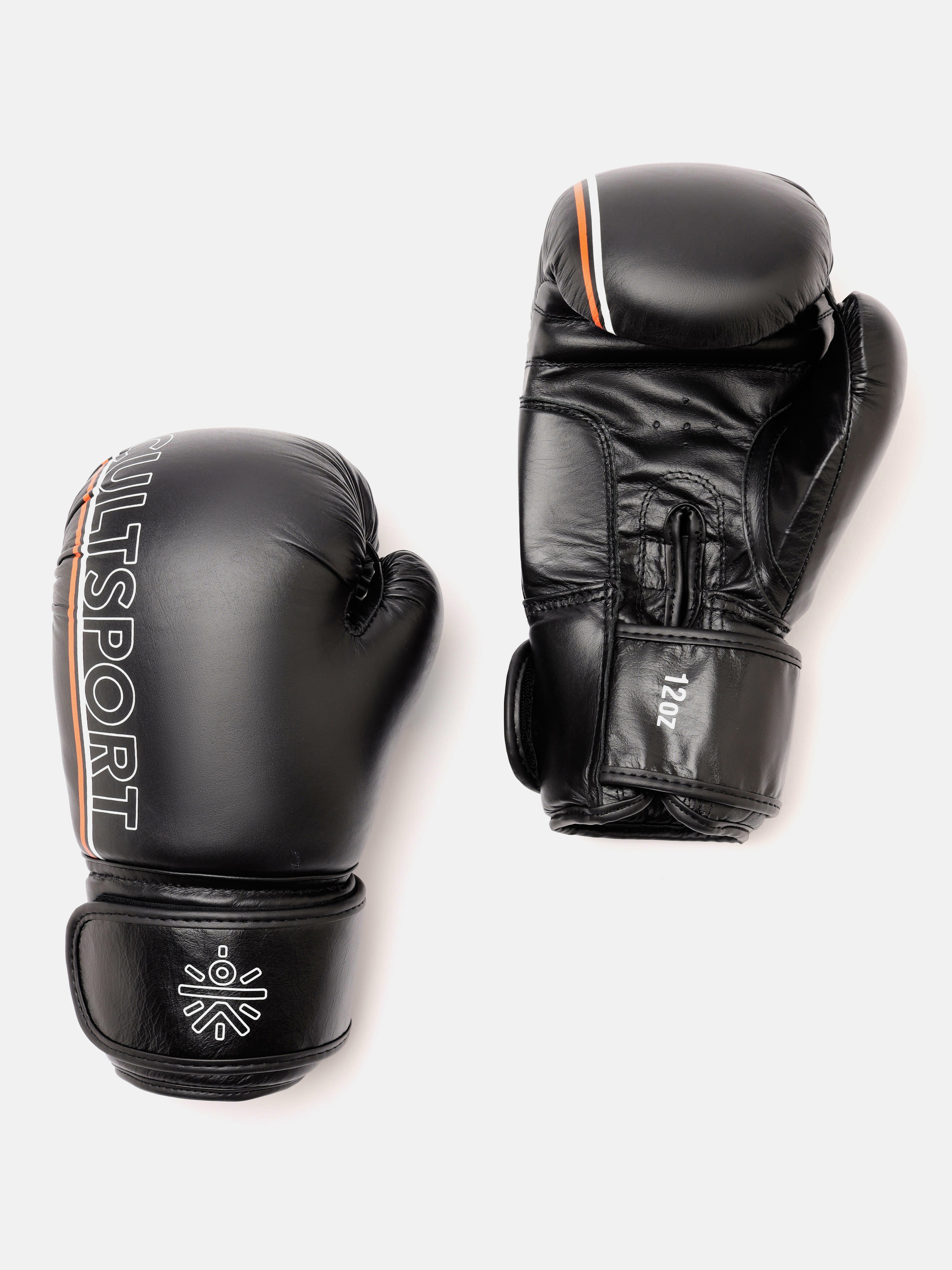 Premium Leather Boxing Gloves with Antimicrobial Lining